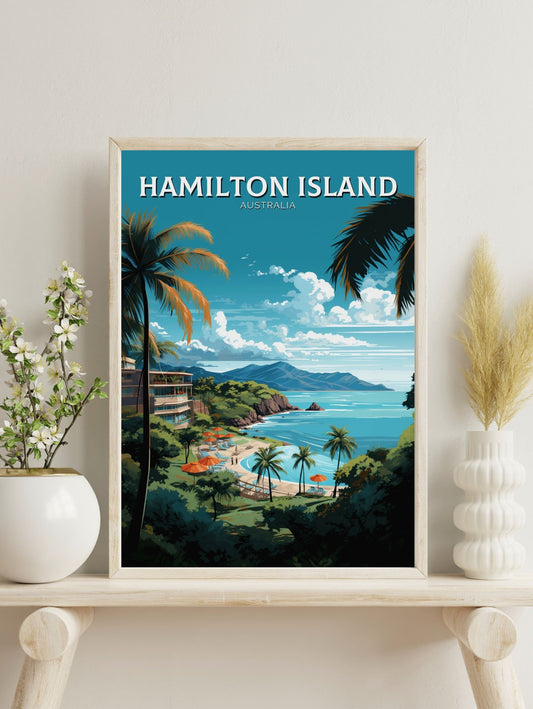 Hamilton Island Poster | Hamilton Island Travel Print | Australia Print | Australia Poster | Queensland Poster | Island Print | ID 632