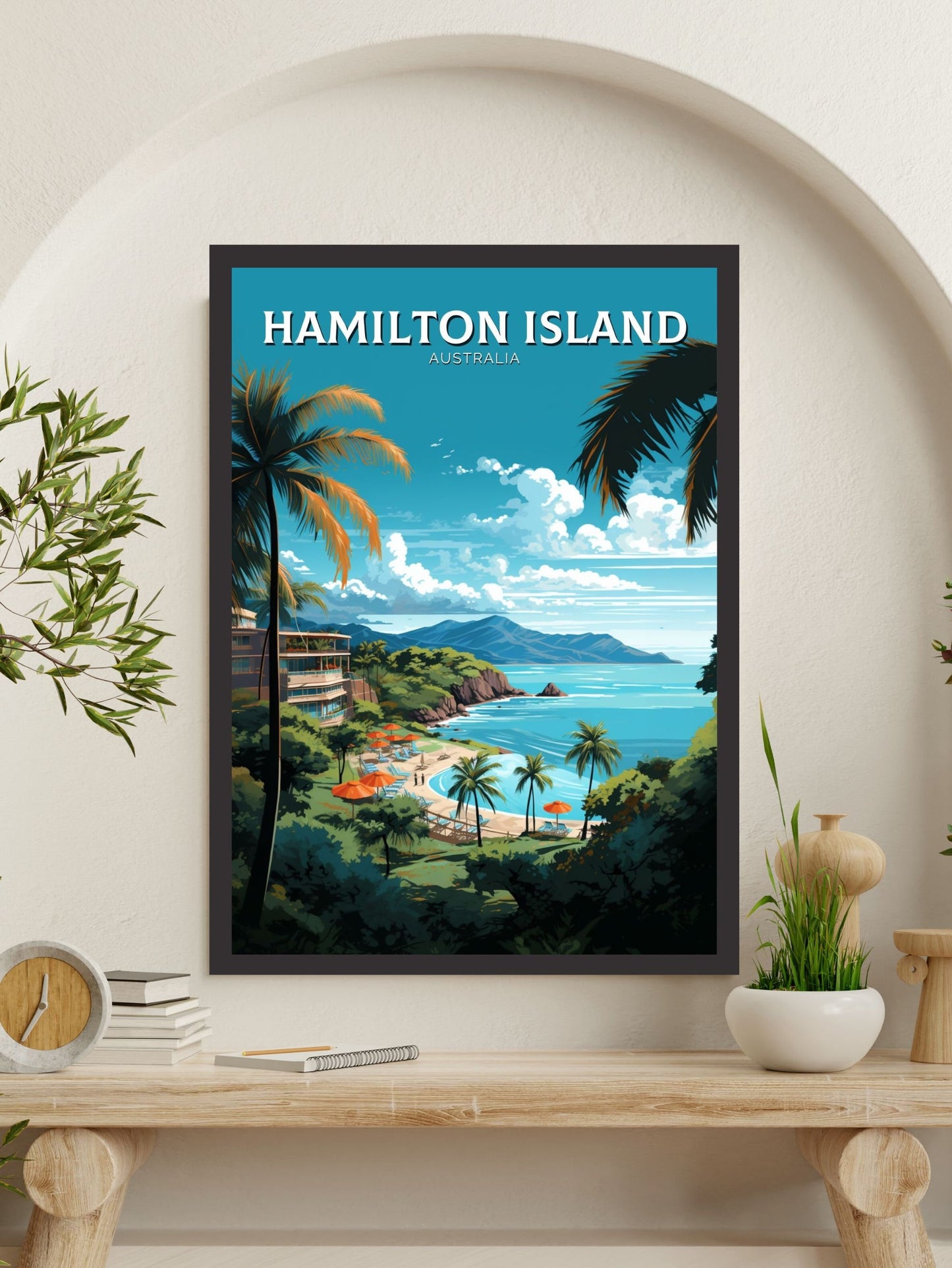 Hamilton Island Poster | Hamilton Island Travel Print | Australia Print | Australia Poster | Queensland Poster | Island Print | ID 632