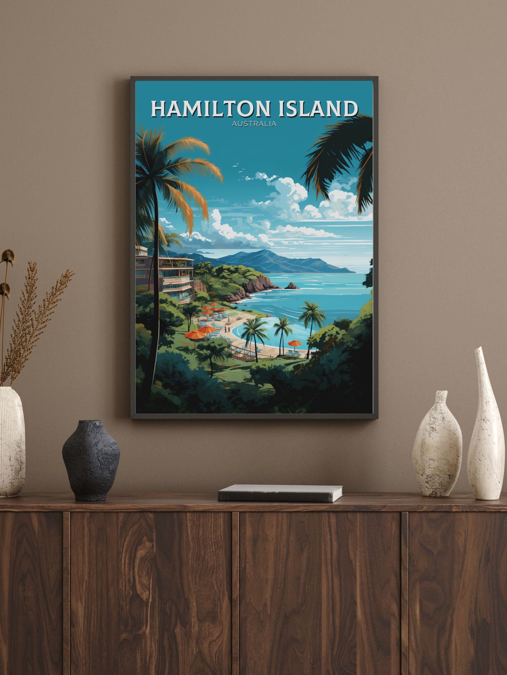 Hamilton Island Poster | Hamilton Island Travel Print | Australia Print | Australia Poster | Queensland Poster | Island Print | ID 632