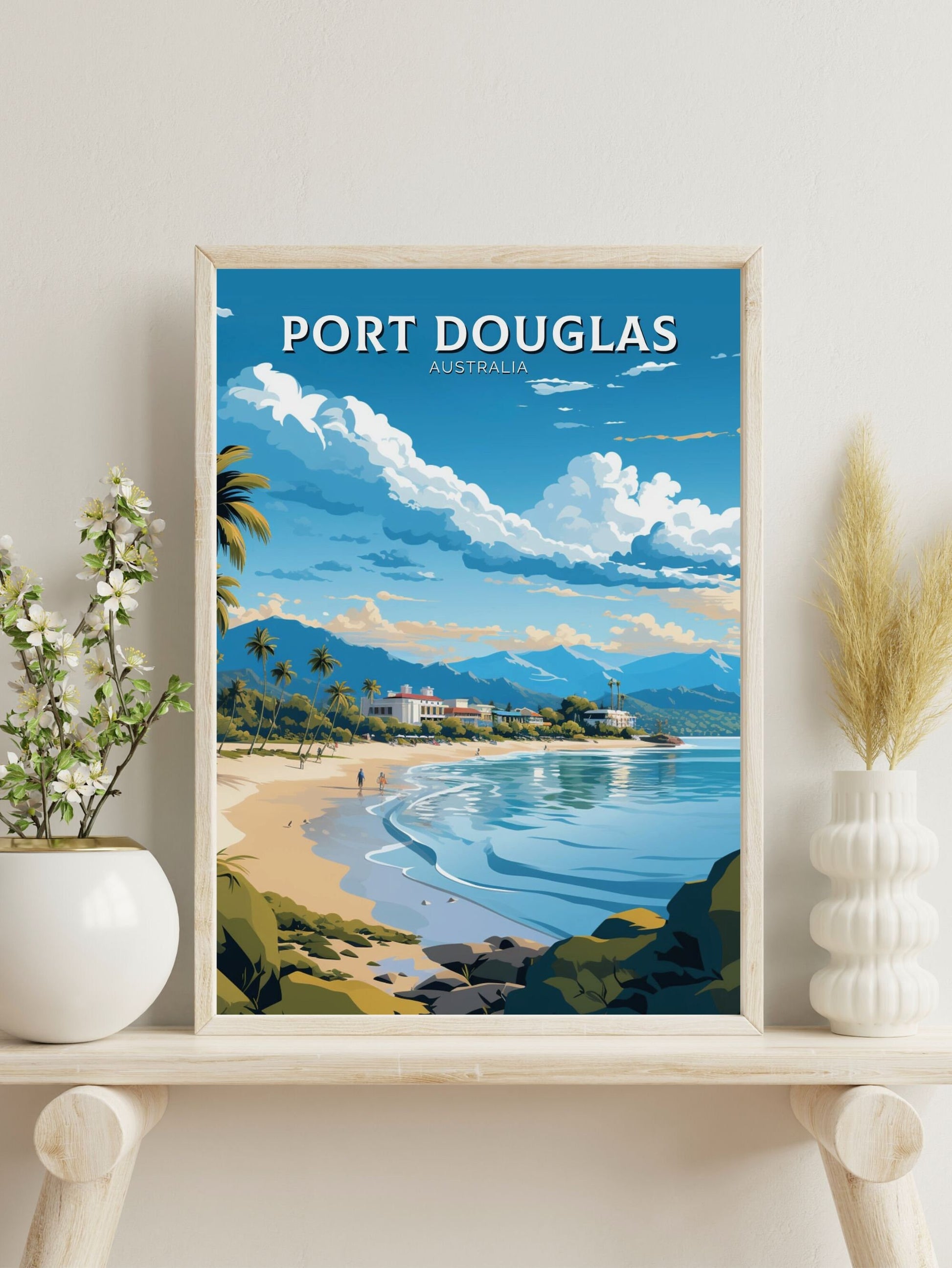 Port Douglas Travel Poster | Port Douglas Print | Port Douglas Wall Art | Australia Print | Australia Poster | Queensland Poster | ID 633