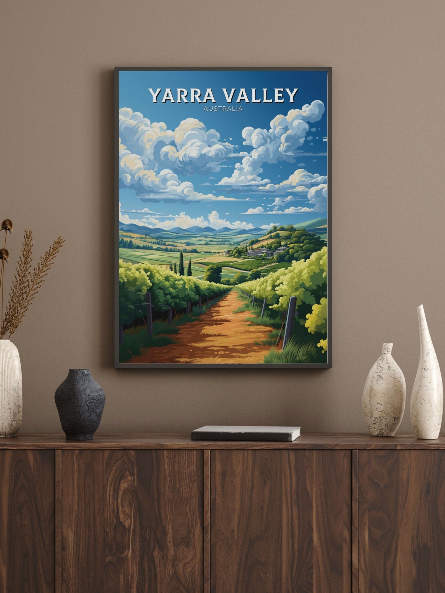 Yarra Valley Victoria Print | Yarra Valley Poster | Victoria Poster | Victoria Australia Wall Art | Yarra Valley Print | ID 636