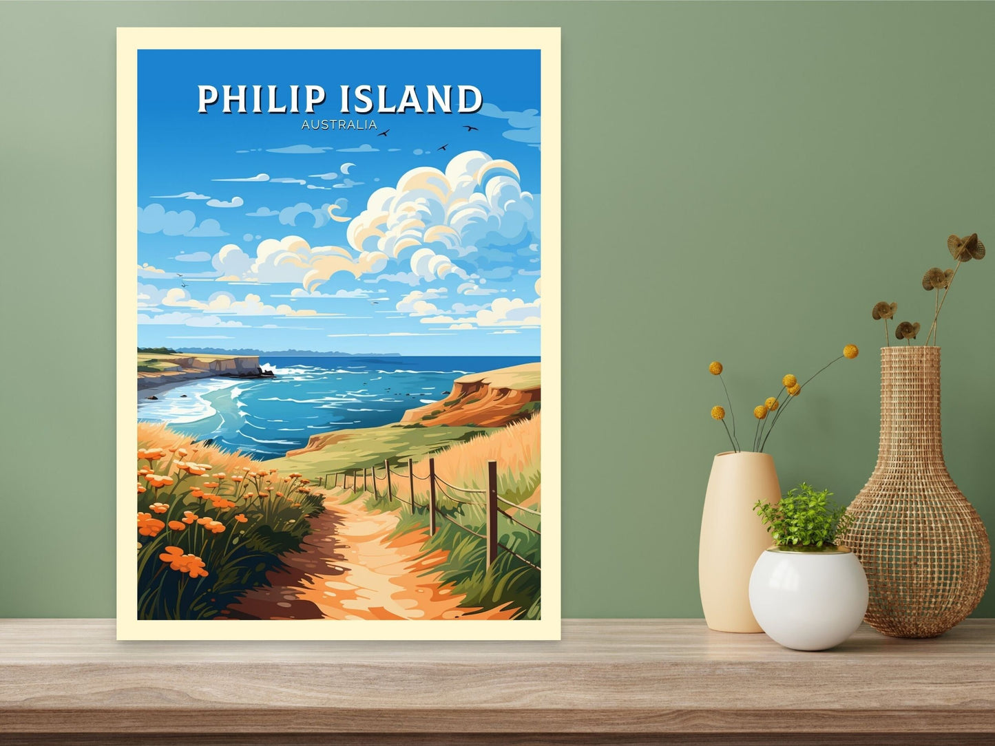 Philip Island Print | Philip Island Poster | Victoria Poster | Victoria Australia Wall Art | Victoria Print | Australia Poster | ID 635