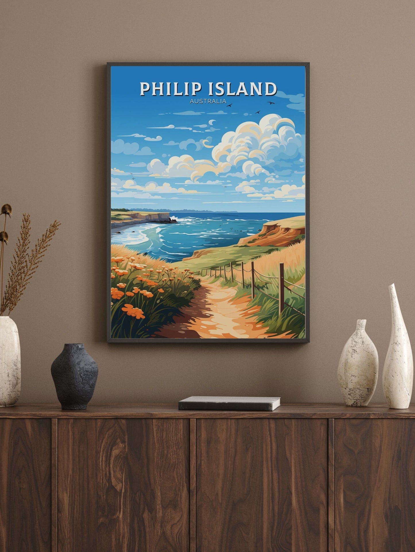 Philip Island Print | Philip Island Poster | Victoria Poster | Victoria Australia Wall Art | Victoria Print | Australia Poster | ID 635