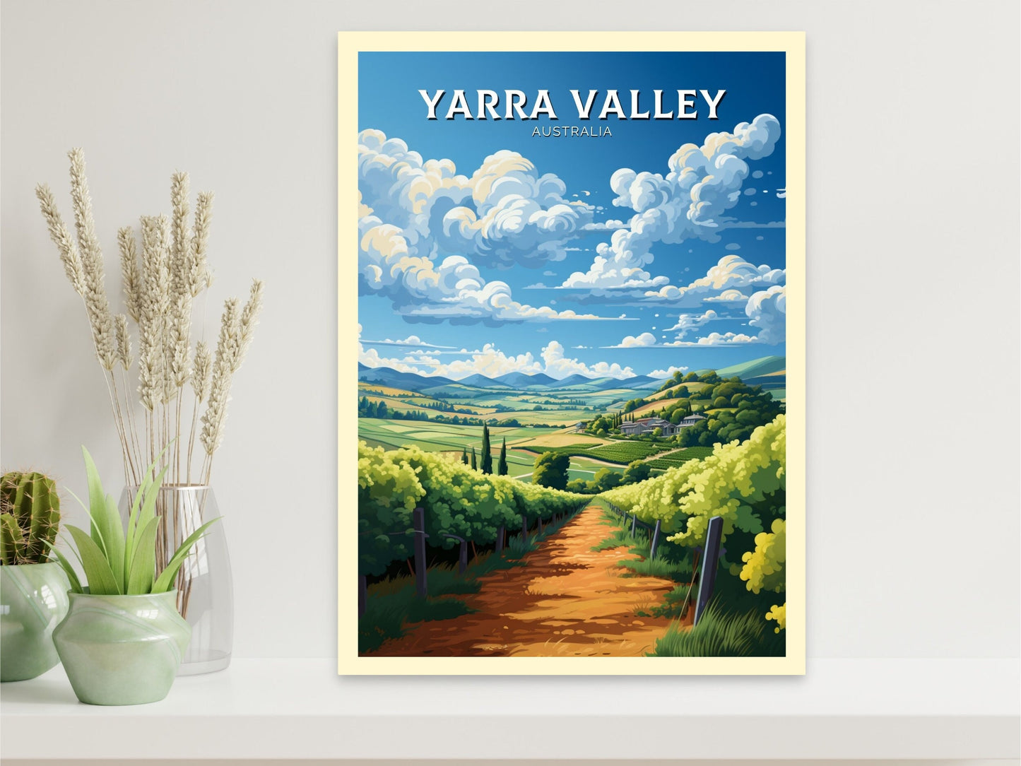 Yarra Valley Victoria Print | Yarra Valley Poster | Victoria Poster | Victoria Australia Wall Art | Yarra Valley Print | ID 636