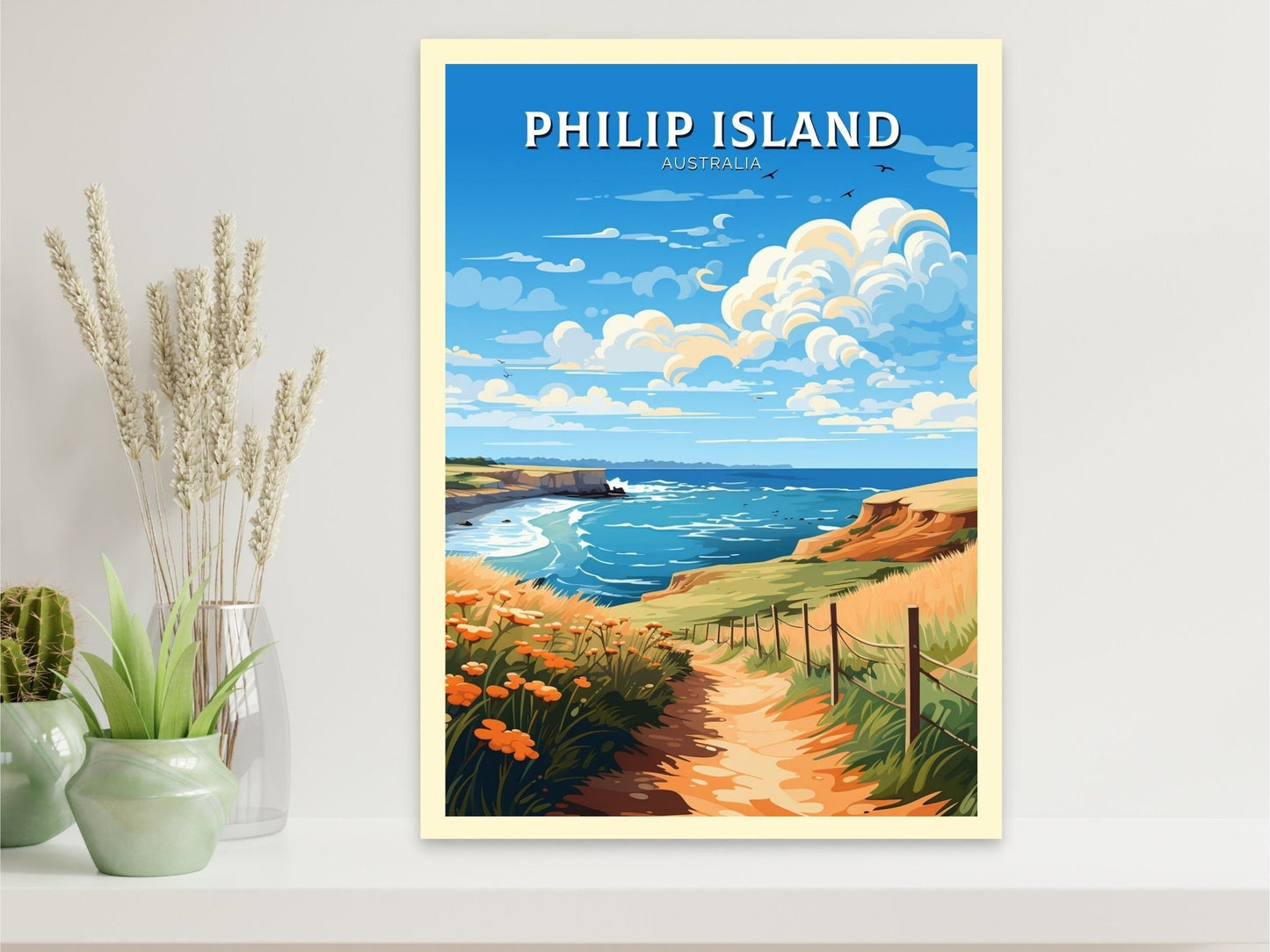 Philip Island Print | Philip Island Poster | Victoria Poster | Victoria Australia Wall Art | Victoria Print | Australia Poster | ID 635