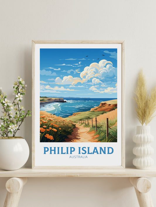 Philip Island Poster | Philip Island Print | Victoria Print | Victoria Australia Wall Art | Victoria Poster | Australia Print | ID 643