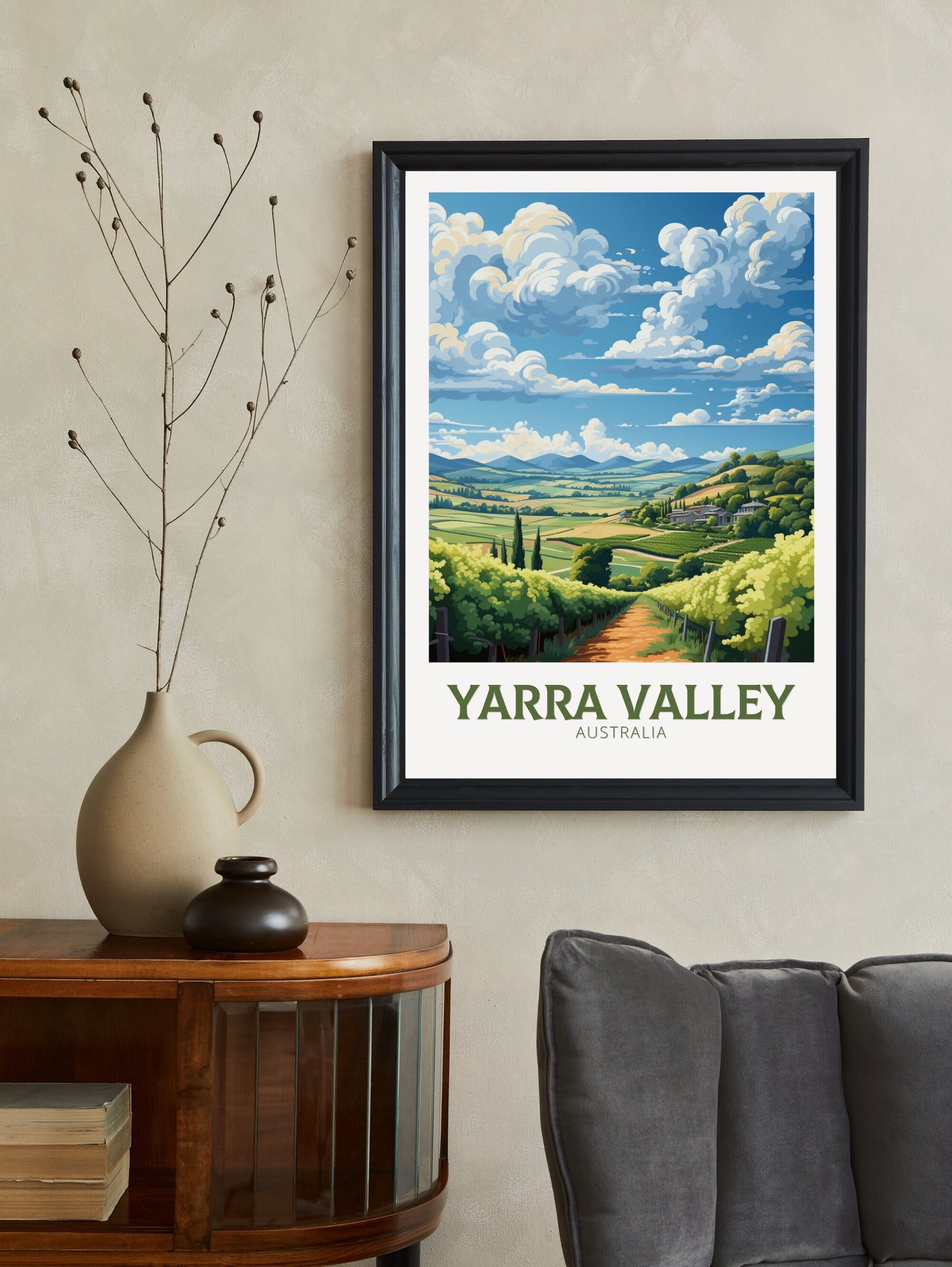 Yarra Valley Poster | Victoria Poster | Yarra Valley Print | Victoria Print | Victoria Australia Wall Art | Yarra Valley Poster | ID 638