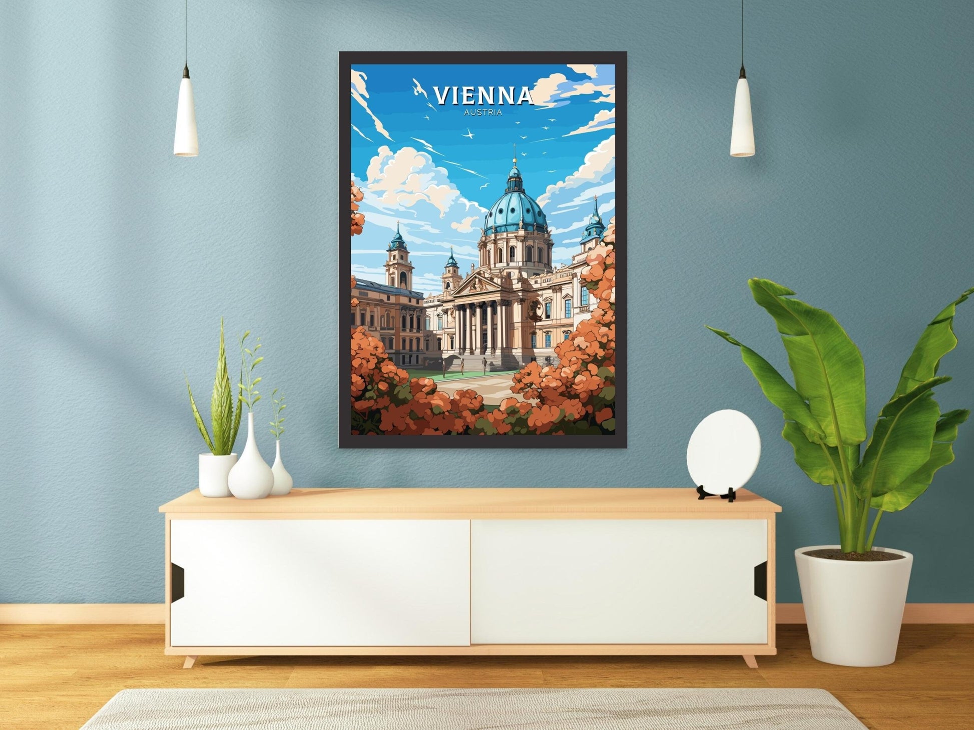 Vienna Travel Print | Vienna Art | Vienna Poster | Vienna Wall Art | Vienna Illustration | Vienna Home Decor | Hofburg Palace ID 663