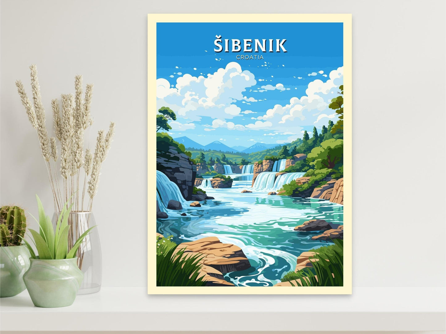 Sibenik Travel Poster