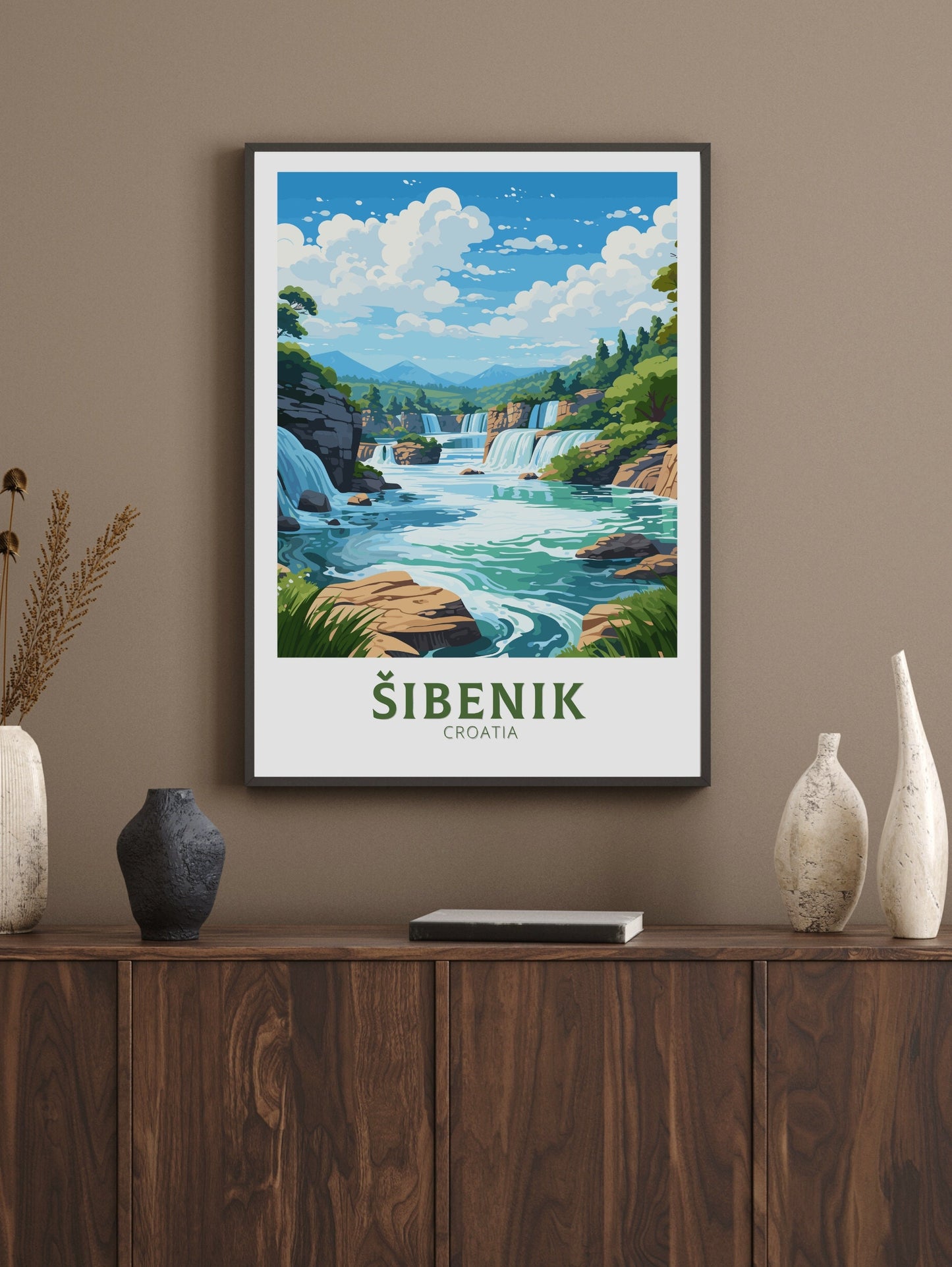 Sibenik Travel Poster