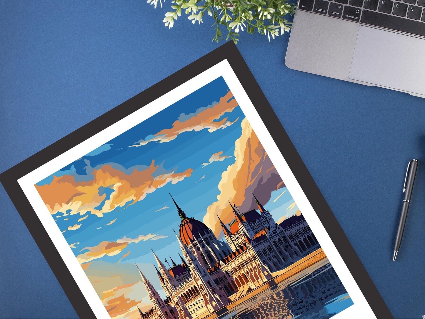 Budapest Print | Budapest Travel Poster | Budapest Illustration | Budapest Wall Art | Hungary Poster | Budapest Parliament Building ID 699