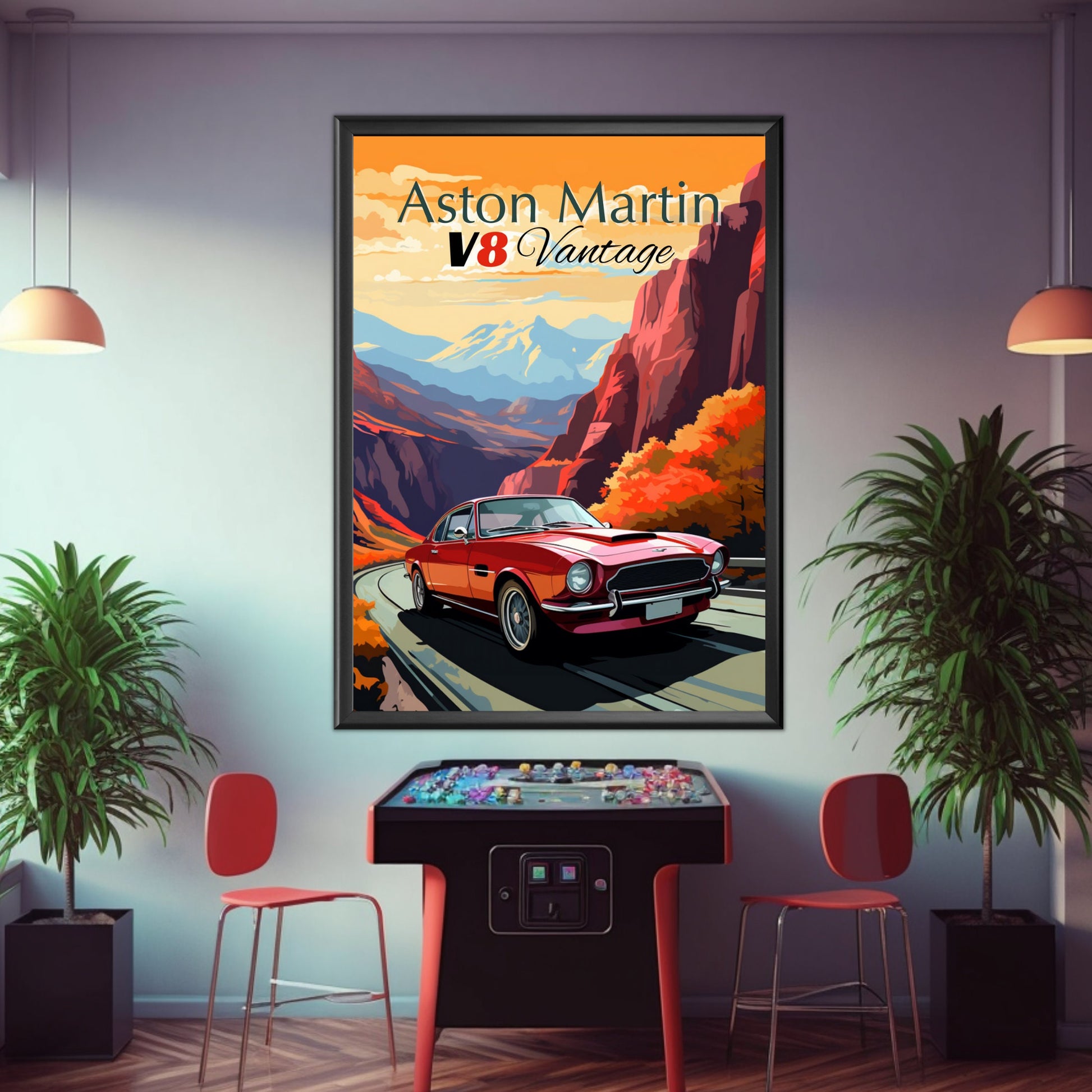 Aston Martin V8 Vantage Poster