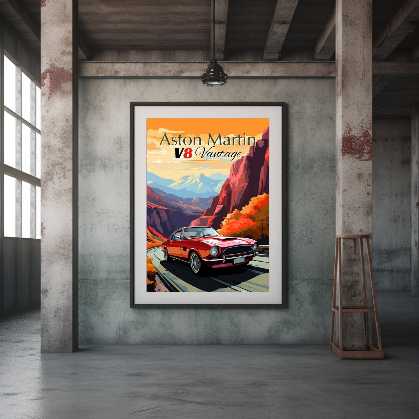 Aston Martin V8 Vantage Poster