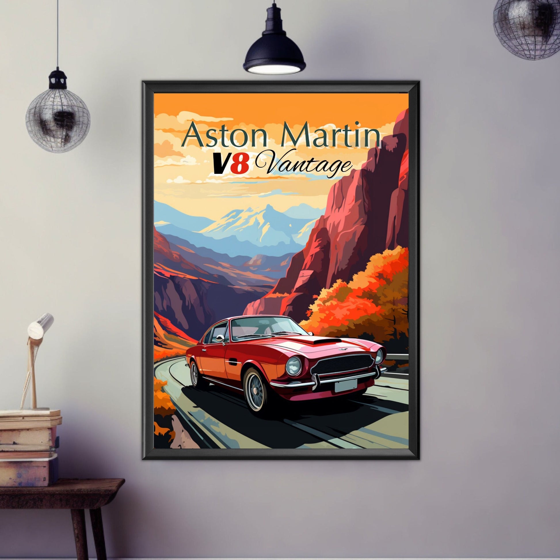 Aston Martin V8 Vantage Poster