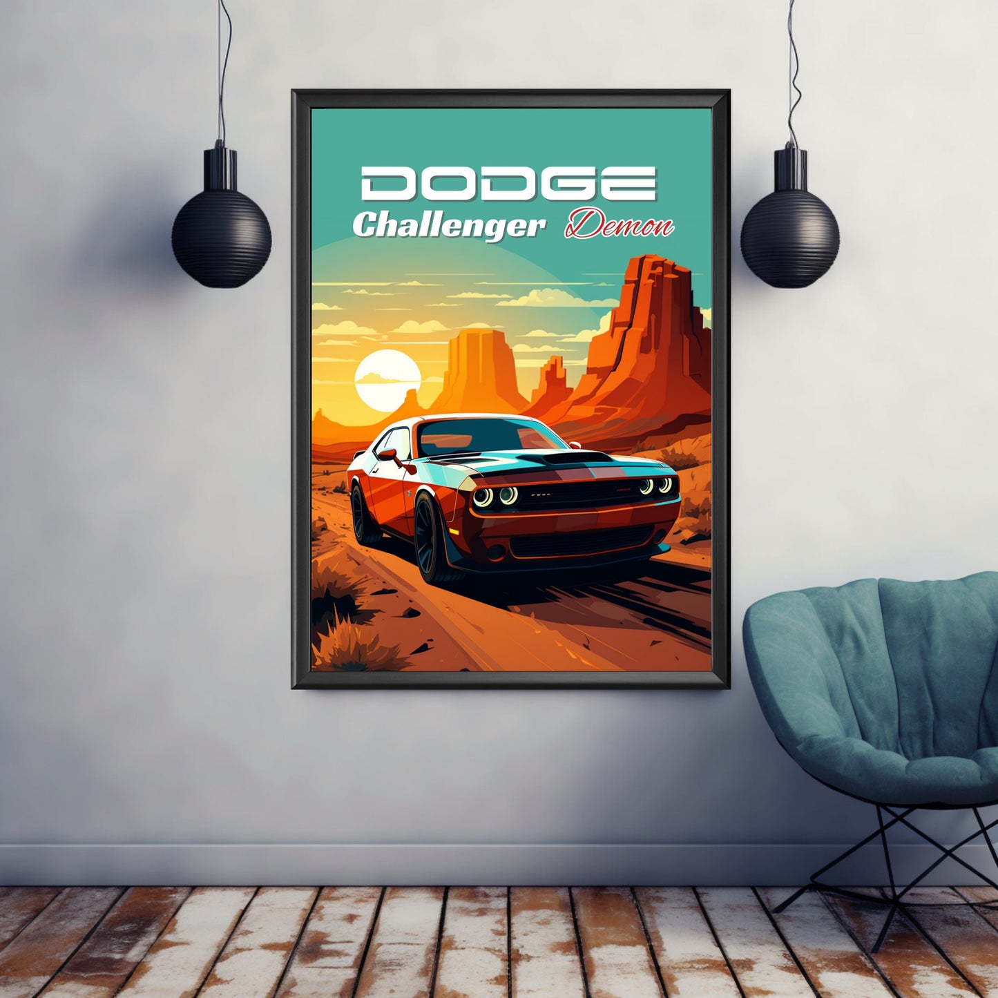 Dodge Challenger Demon Print