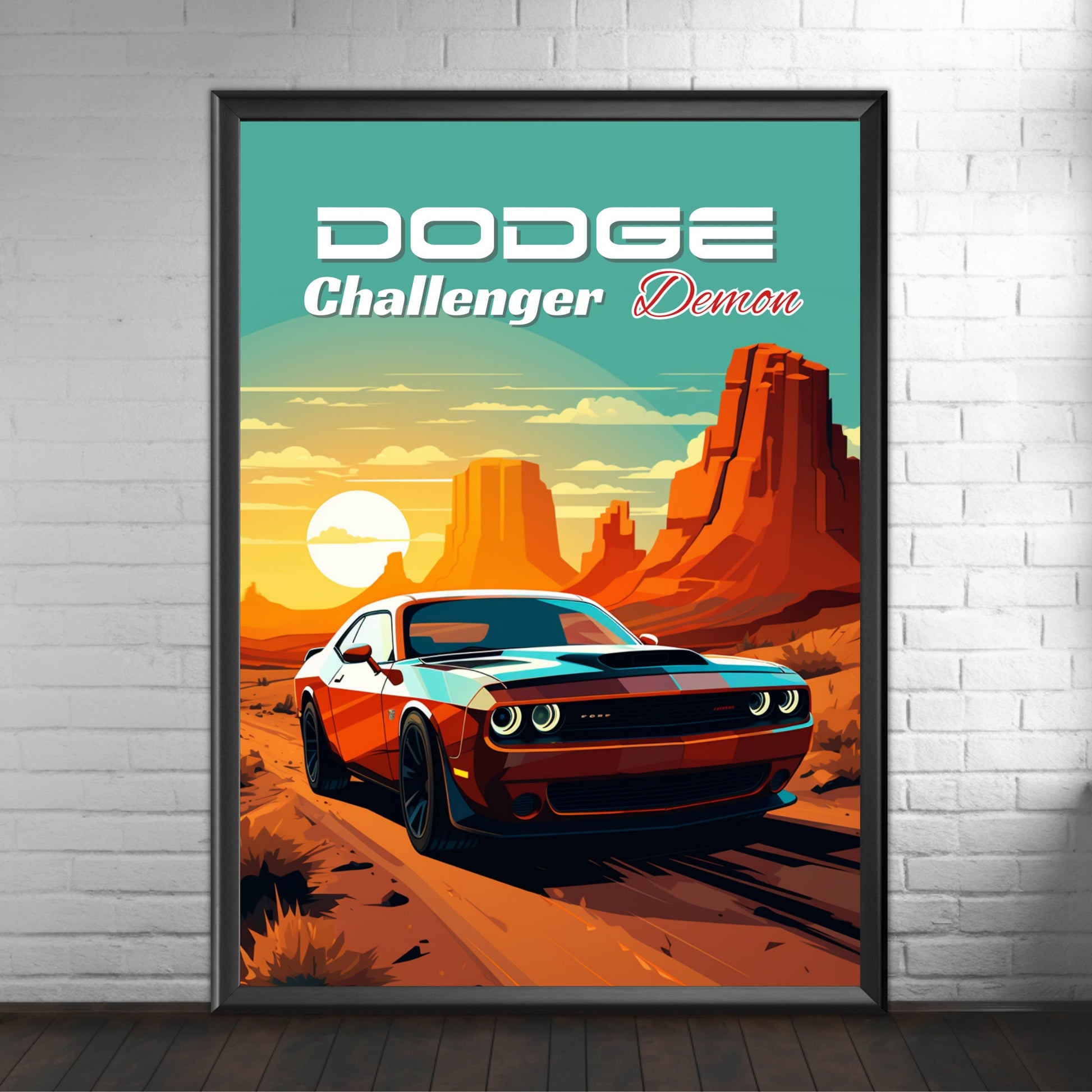 Dodge Challenger Demon Print