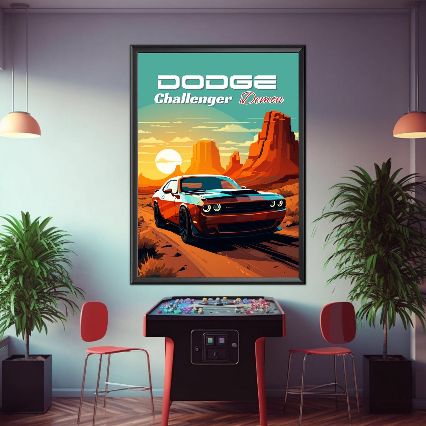 Dodge Challenger Demon Print