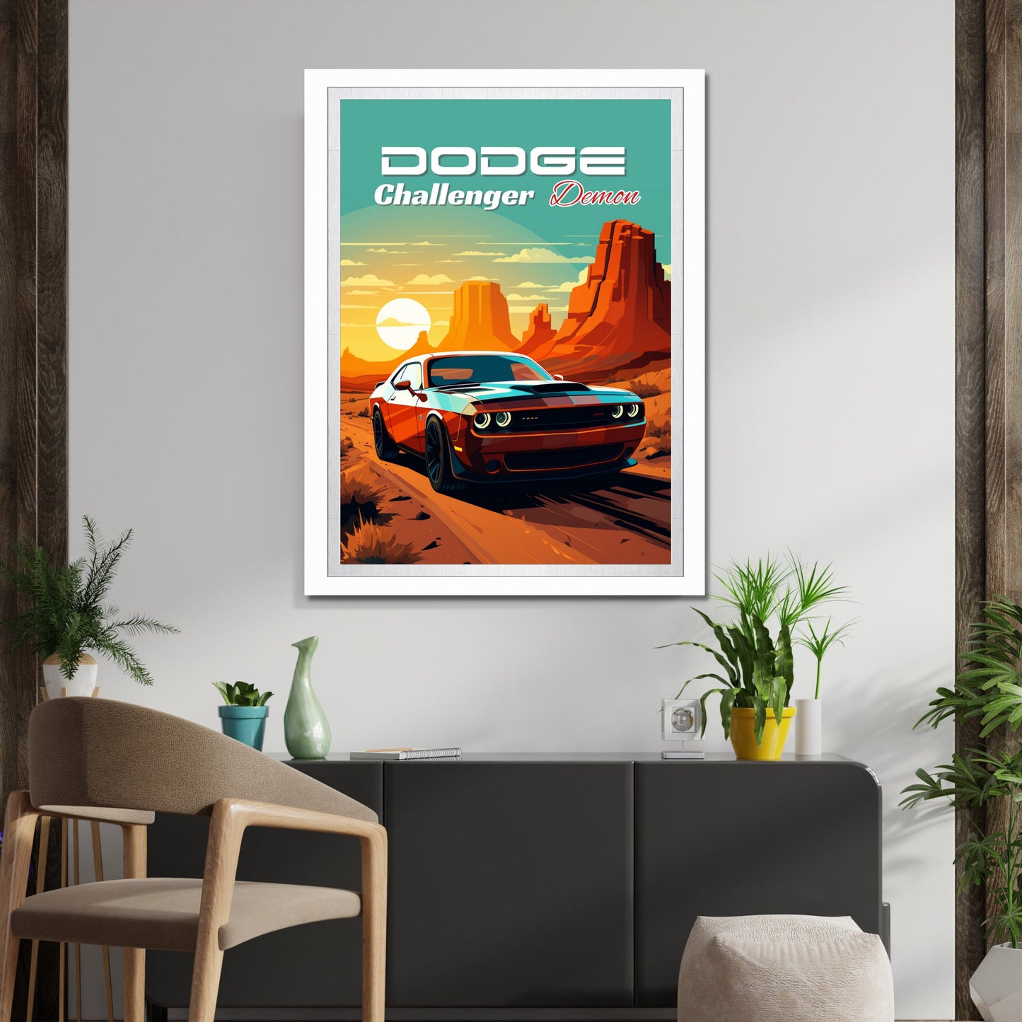 Dodge Challenger Demon Print