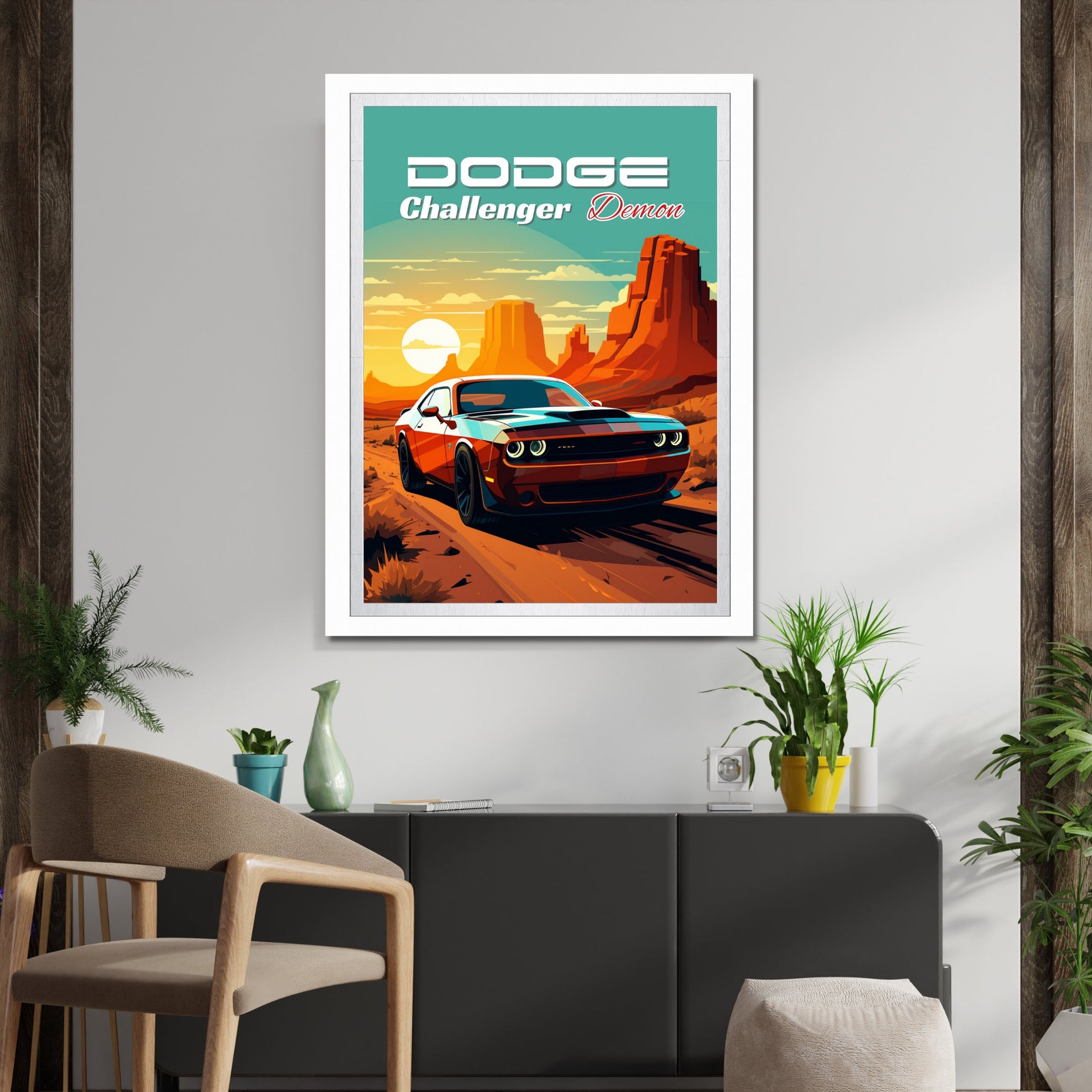 Dodge Challenger Demon Print