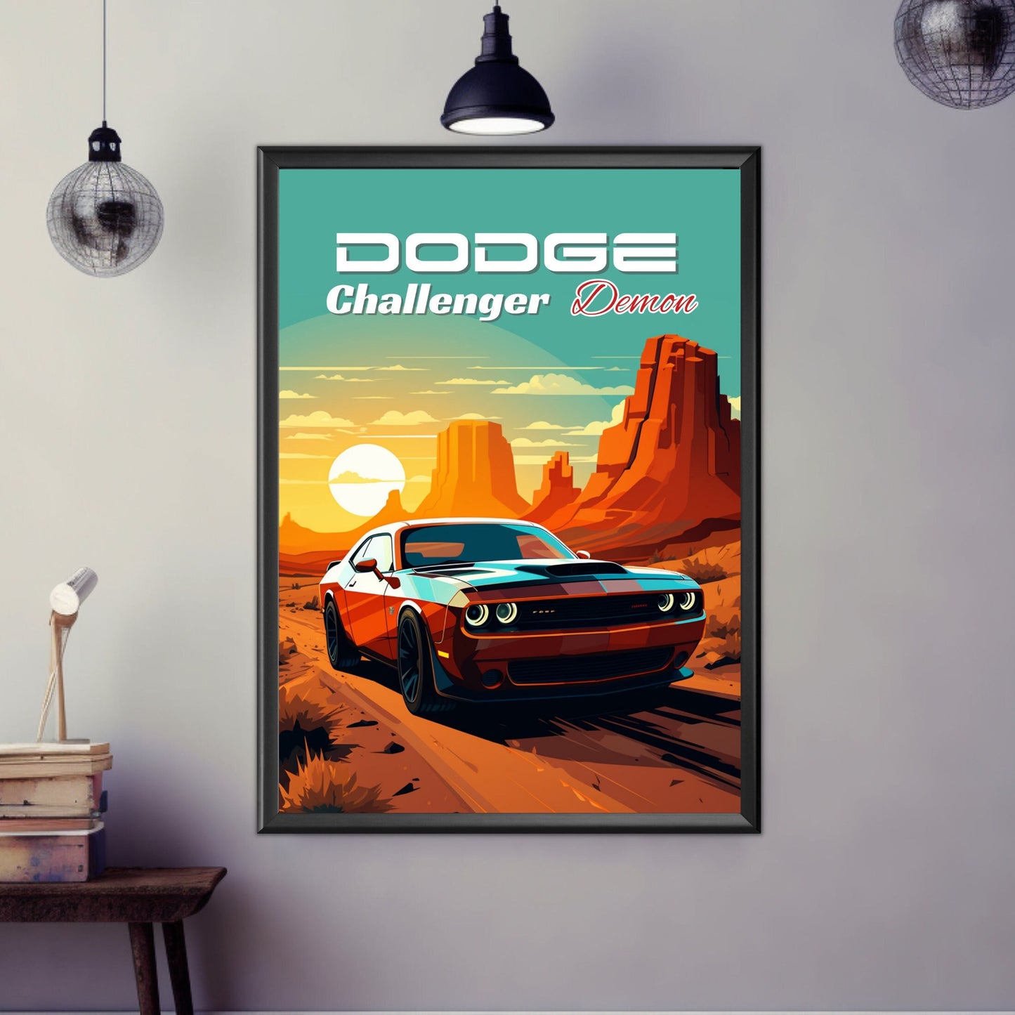 Dodge Challenger Demon Print