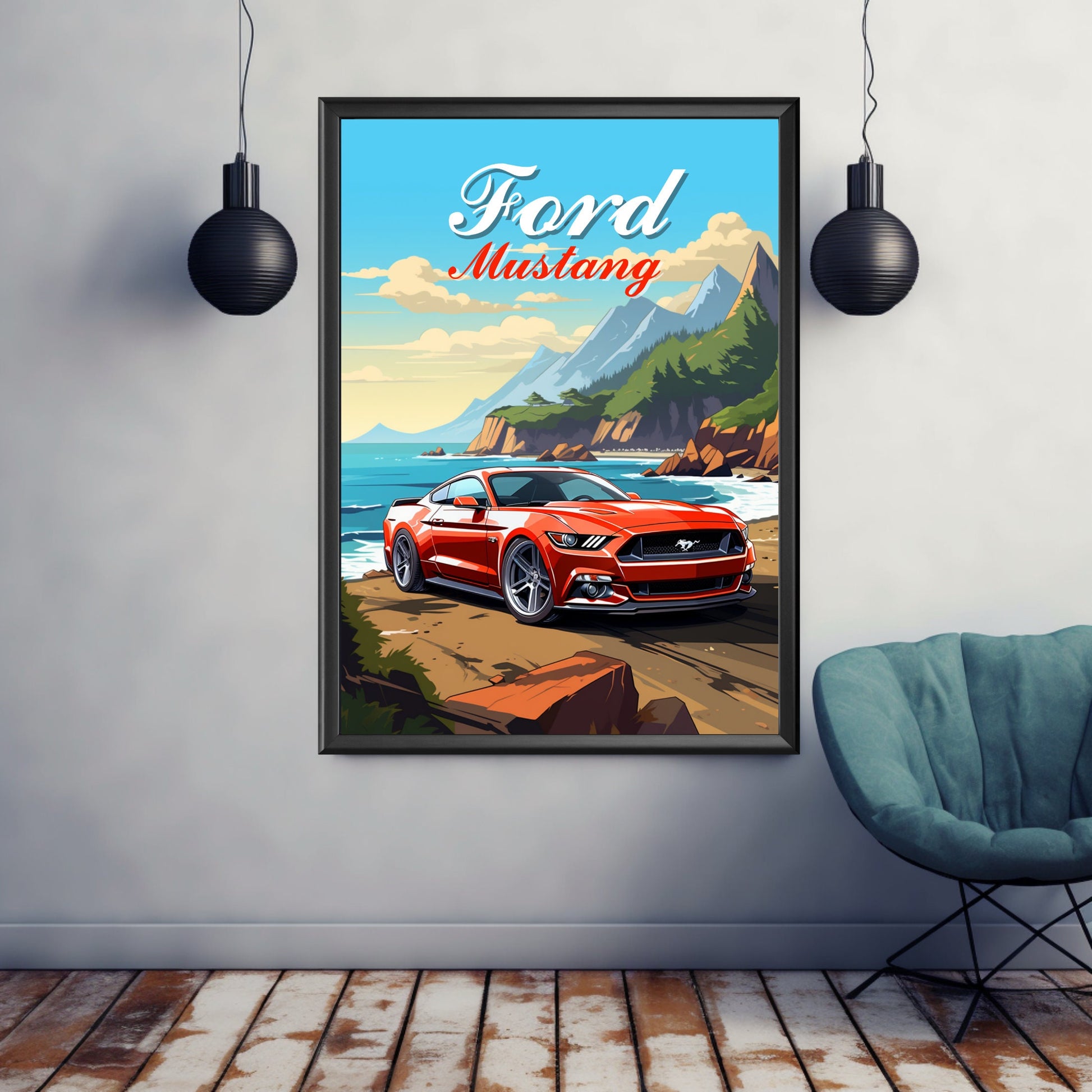 Ford Mustang Poster