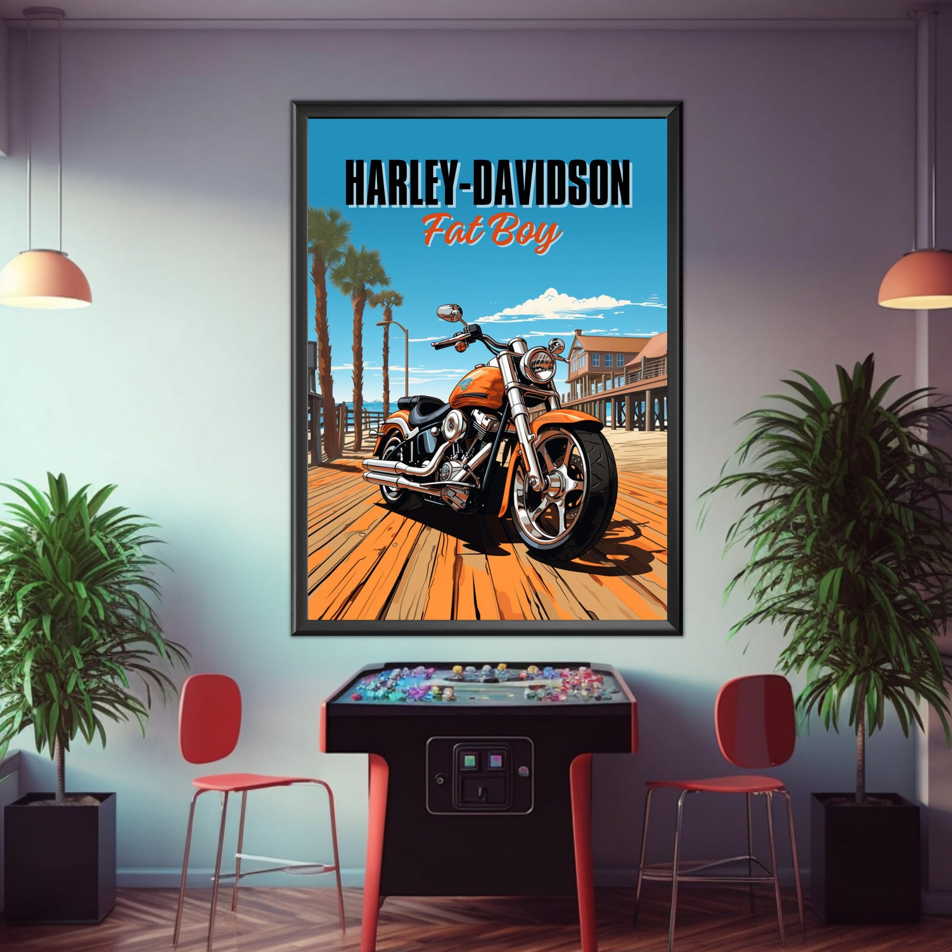 Harley-Davidson Fat Boy Poster