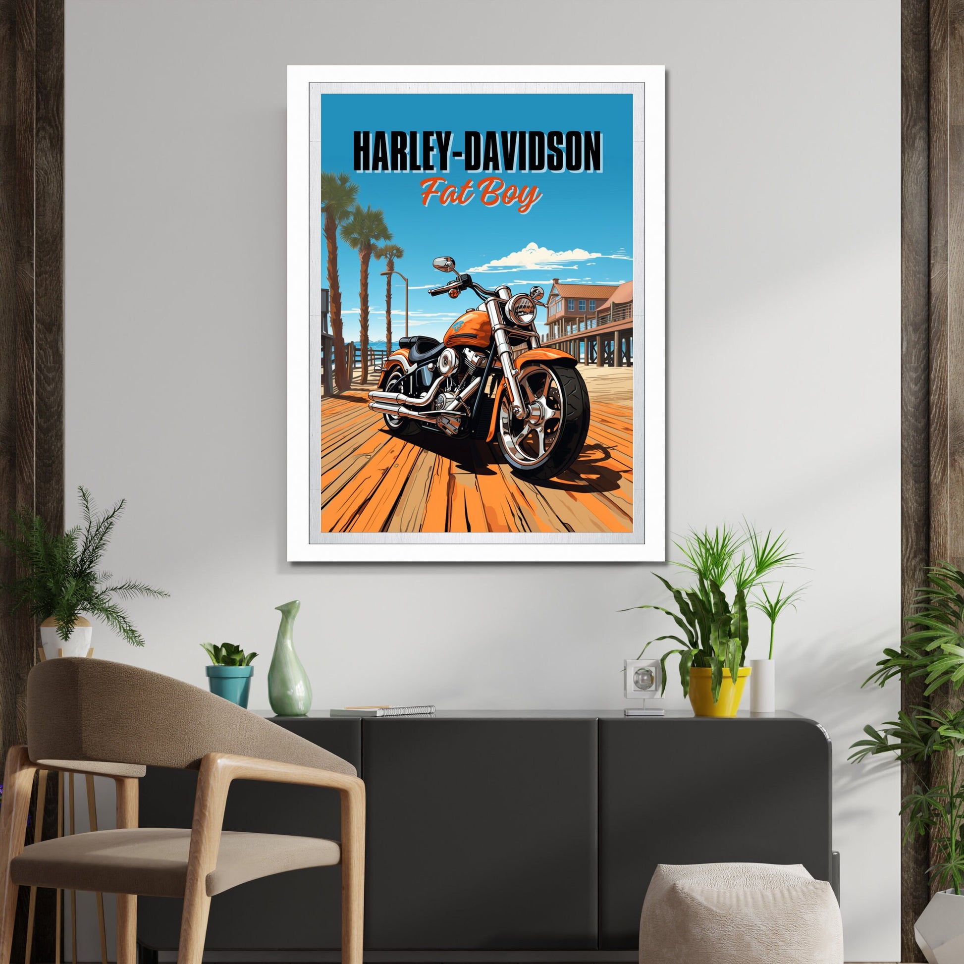 Harley-Davidson Fat Boy Poster