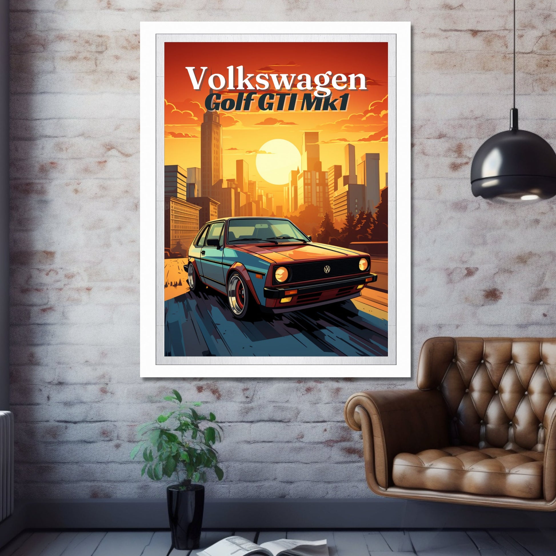 Volkswagen Golf GTI Mk1 Poster, 1980s