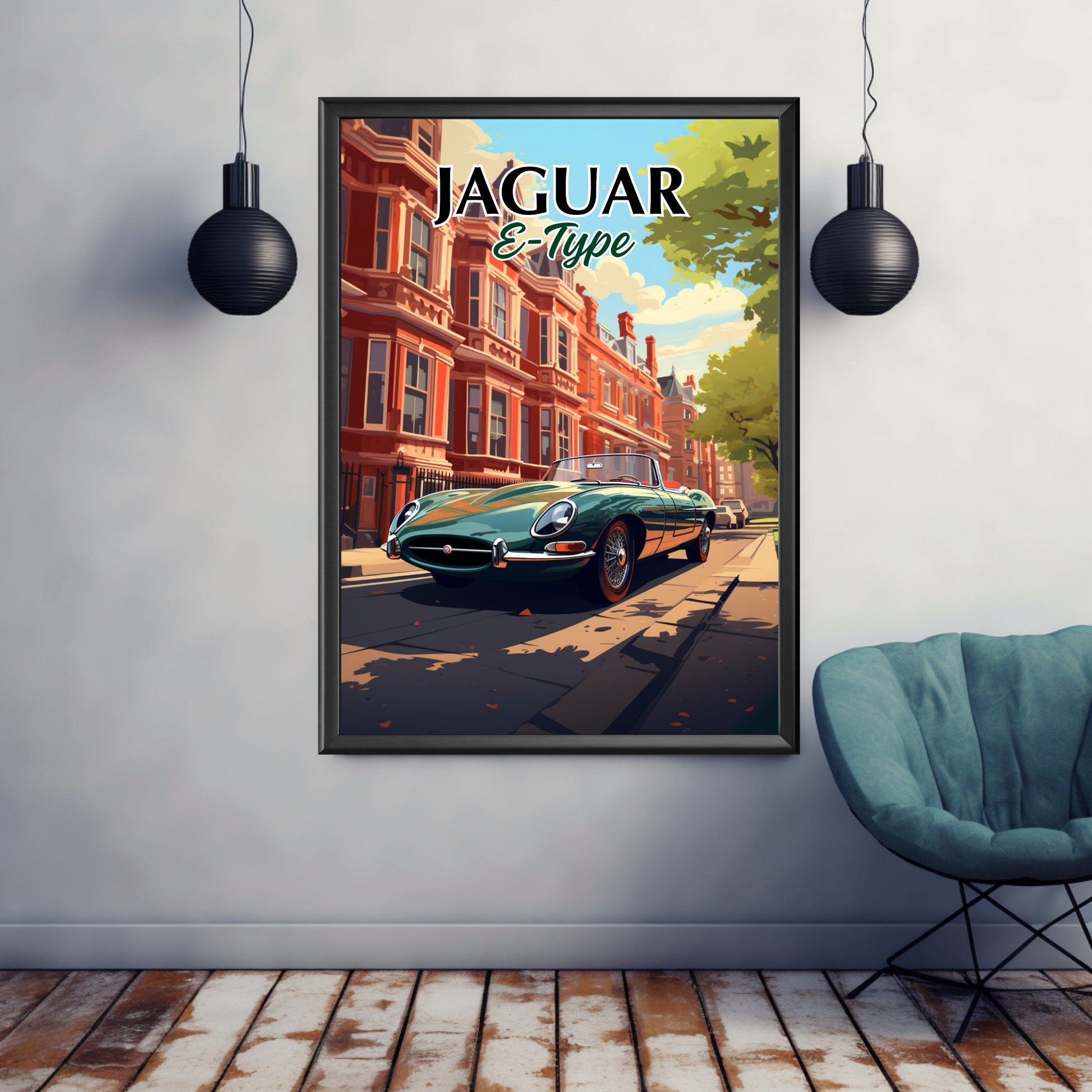 Jaguar E-Type Poster