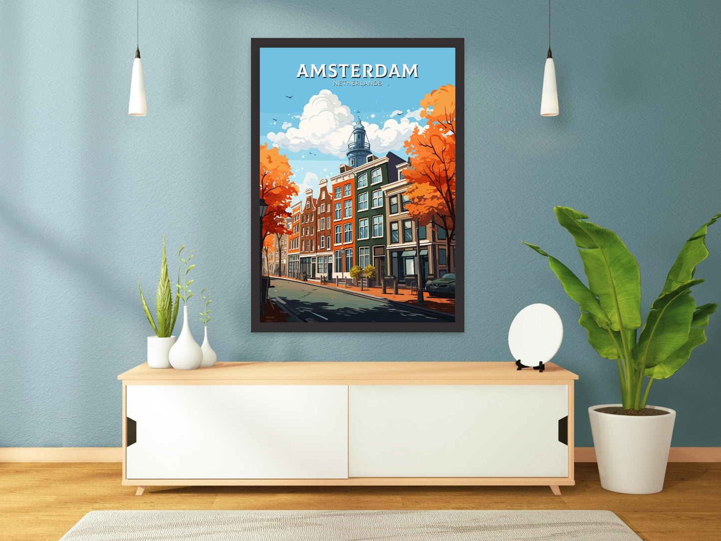 Amsterdam Print | Anne Frank House | Amsterdam Wall Art | Netherlands Print | Amsterdam Home Decor | Amsterdam Poster | ID 702