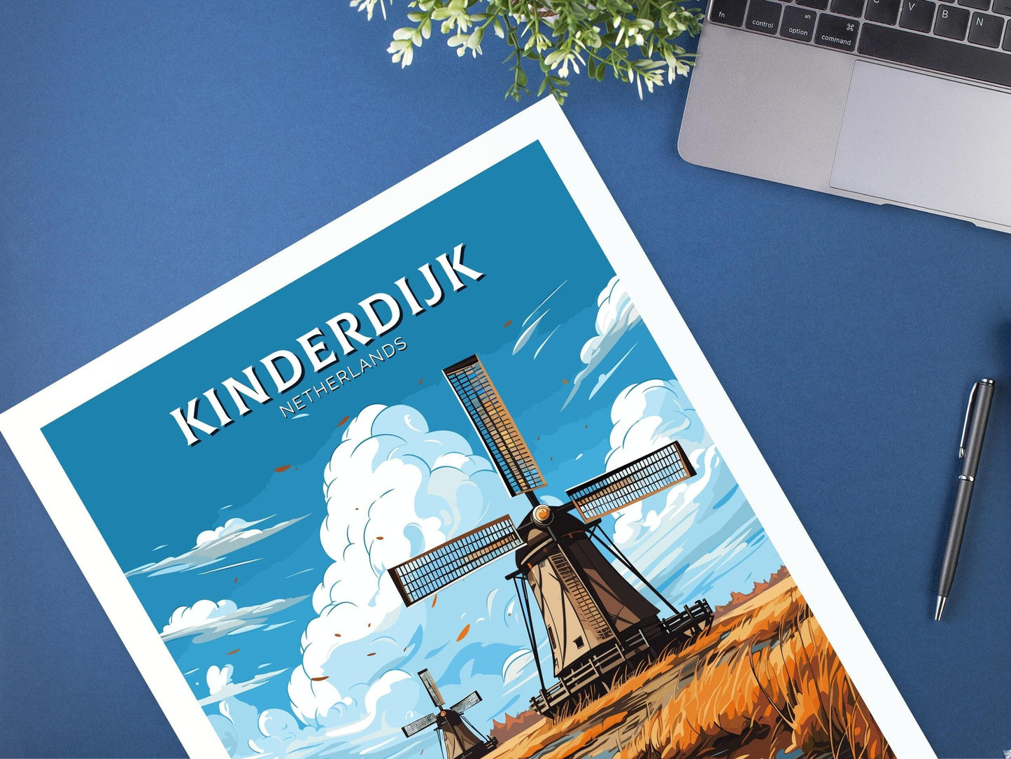 Kinderdijk Poster | Kinderdijk Netherlands | Kinderdijk Wall Art | Netherlands Print | Kinderdijk Home Decor | Kinderdijk Print | ID 704