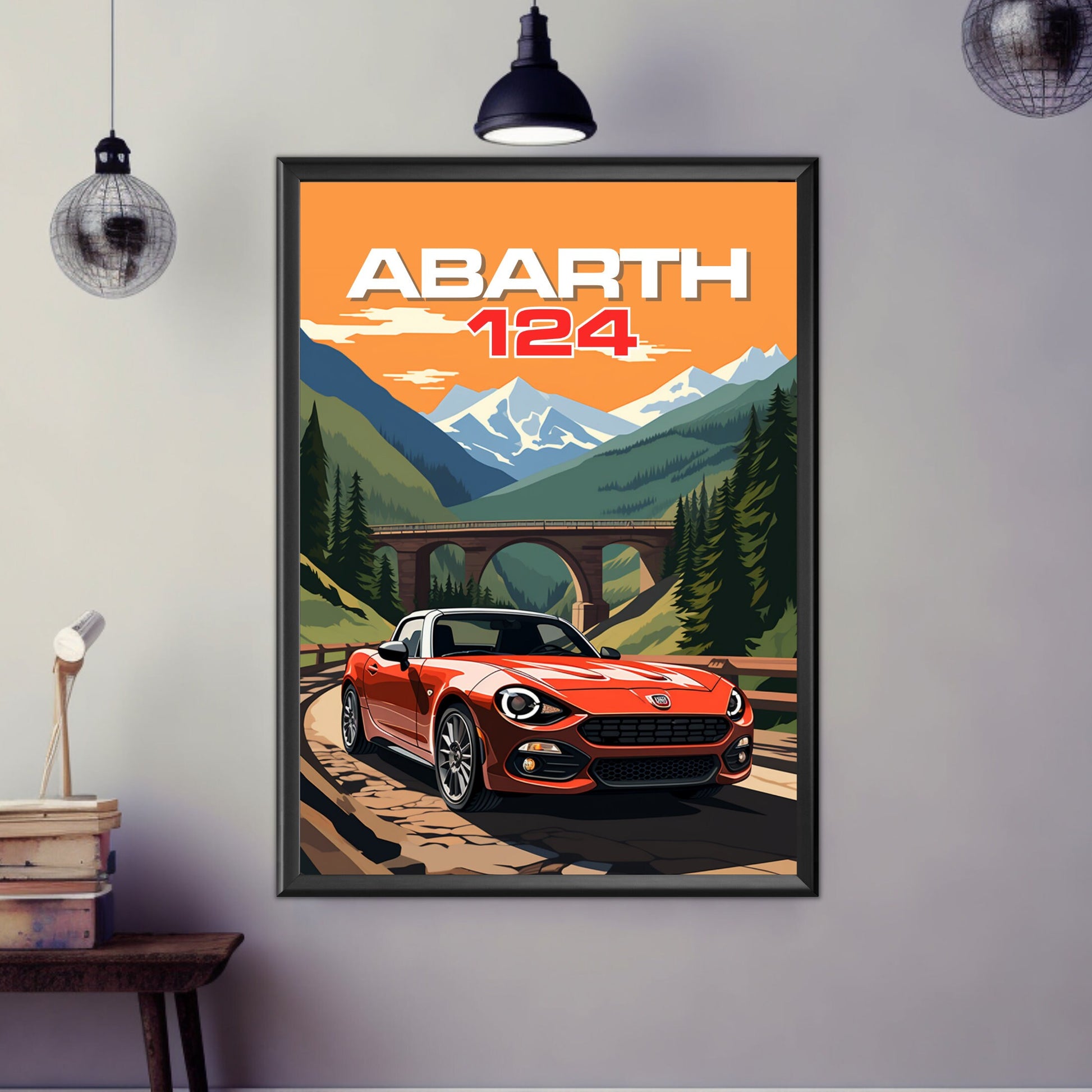 Abarth 124 Poster