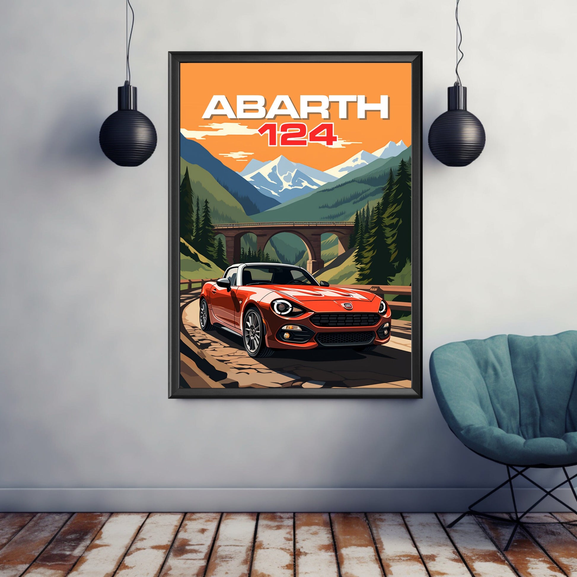 Abarth 124 Poster