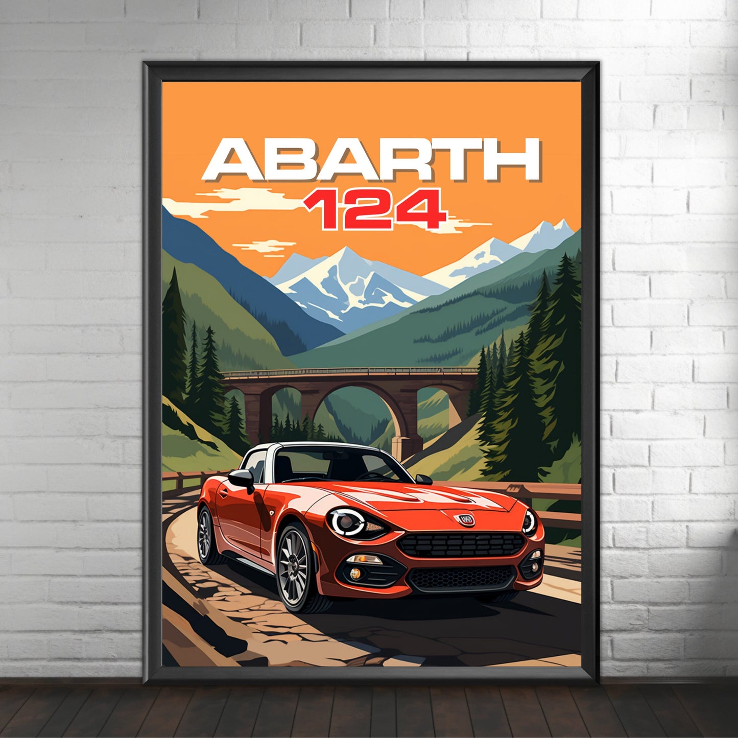 Abarth 124 Poster