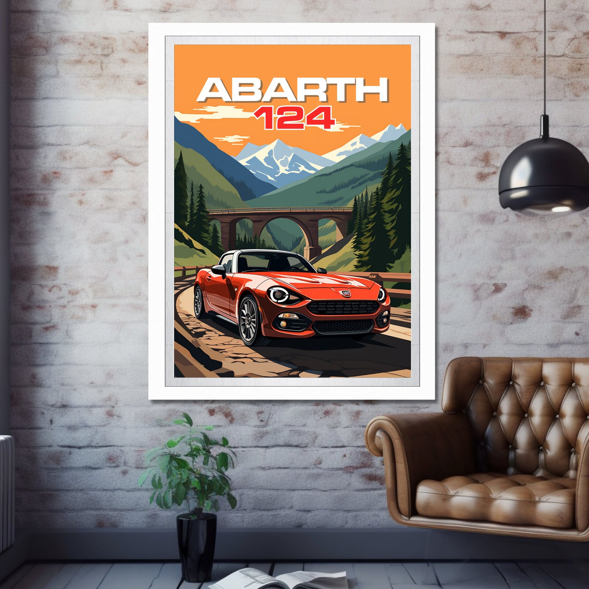 Abarth 124 Poster