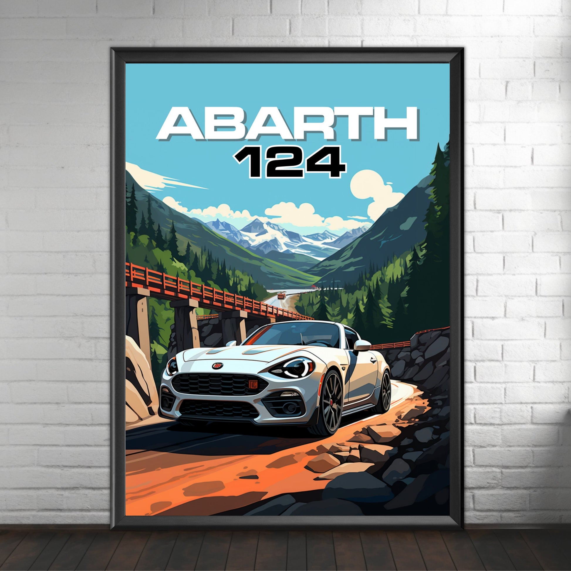 Abarth 124 Car Print