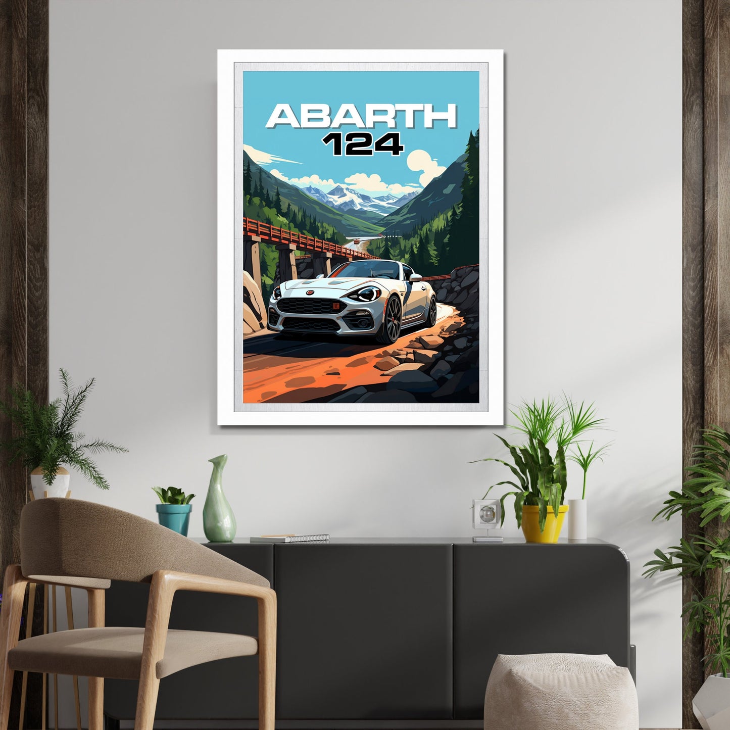 Abarth 124 Car Print