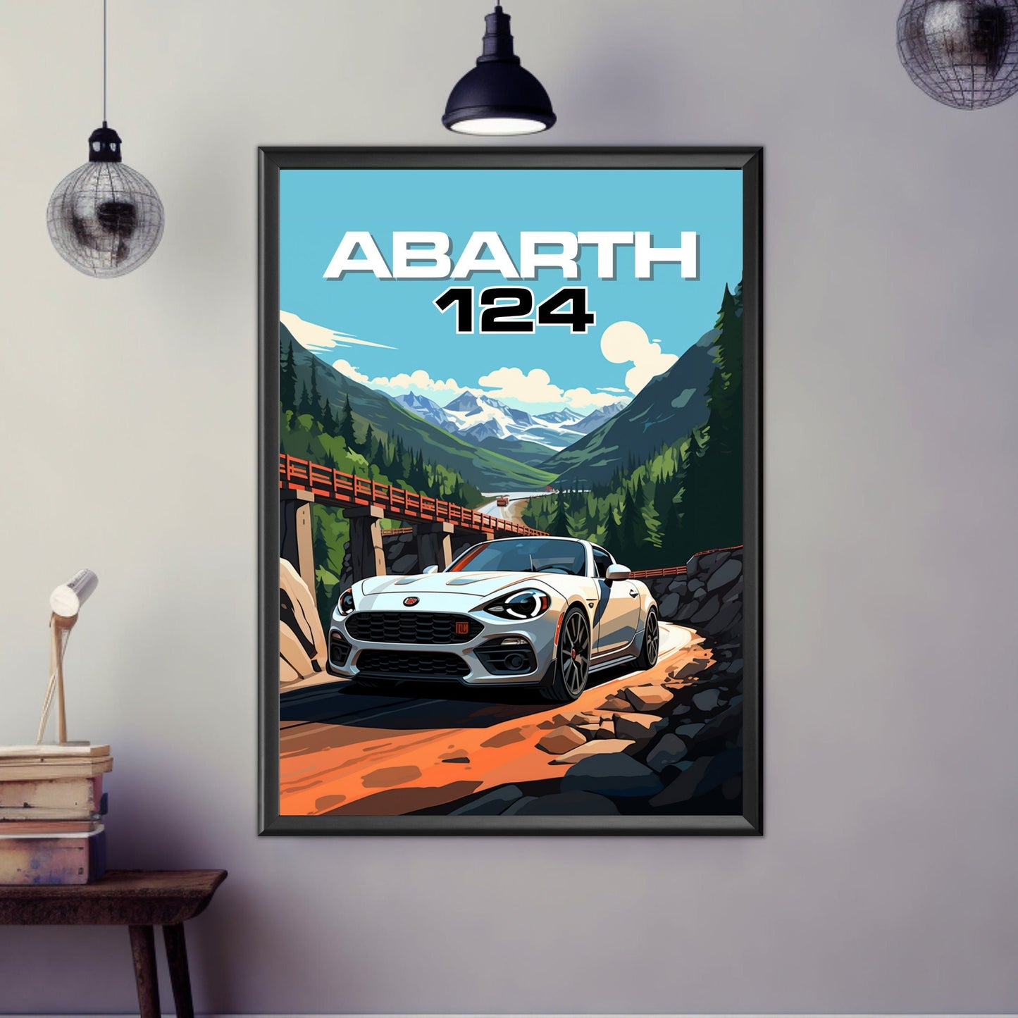 Abarth 124 Car Print