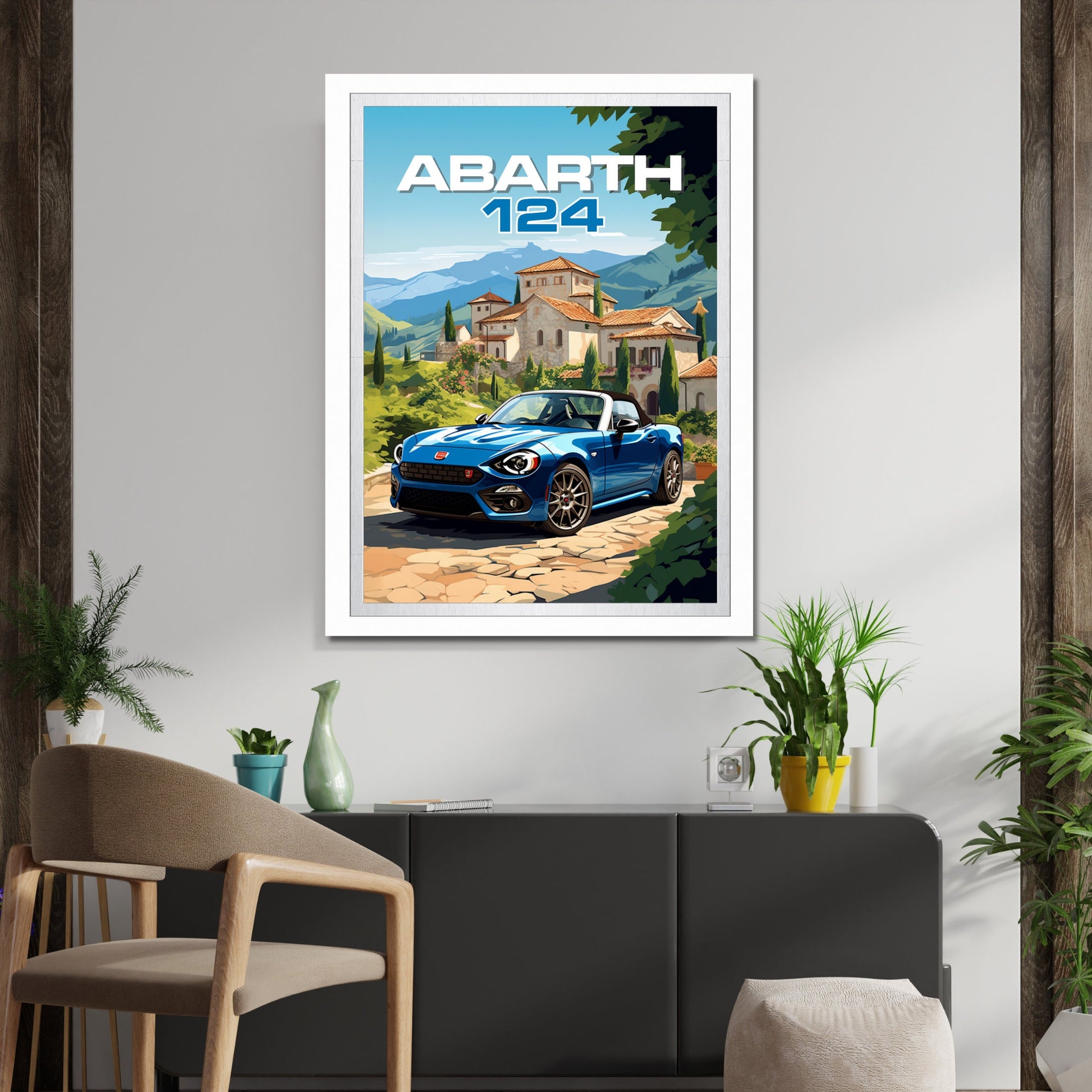 Abarth 124 Car Poster