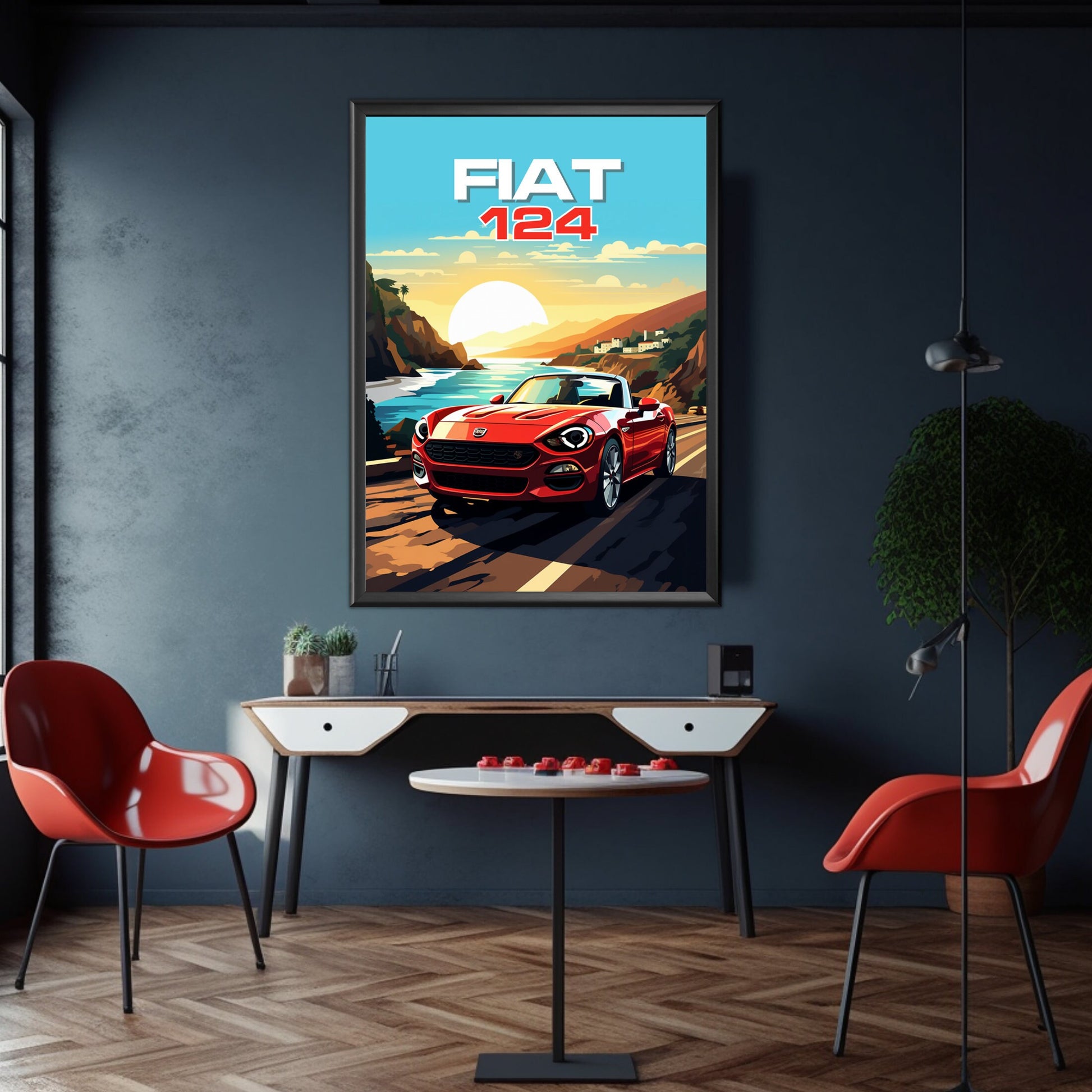 Fiat 124 Poster