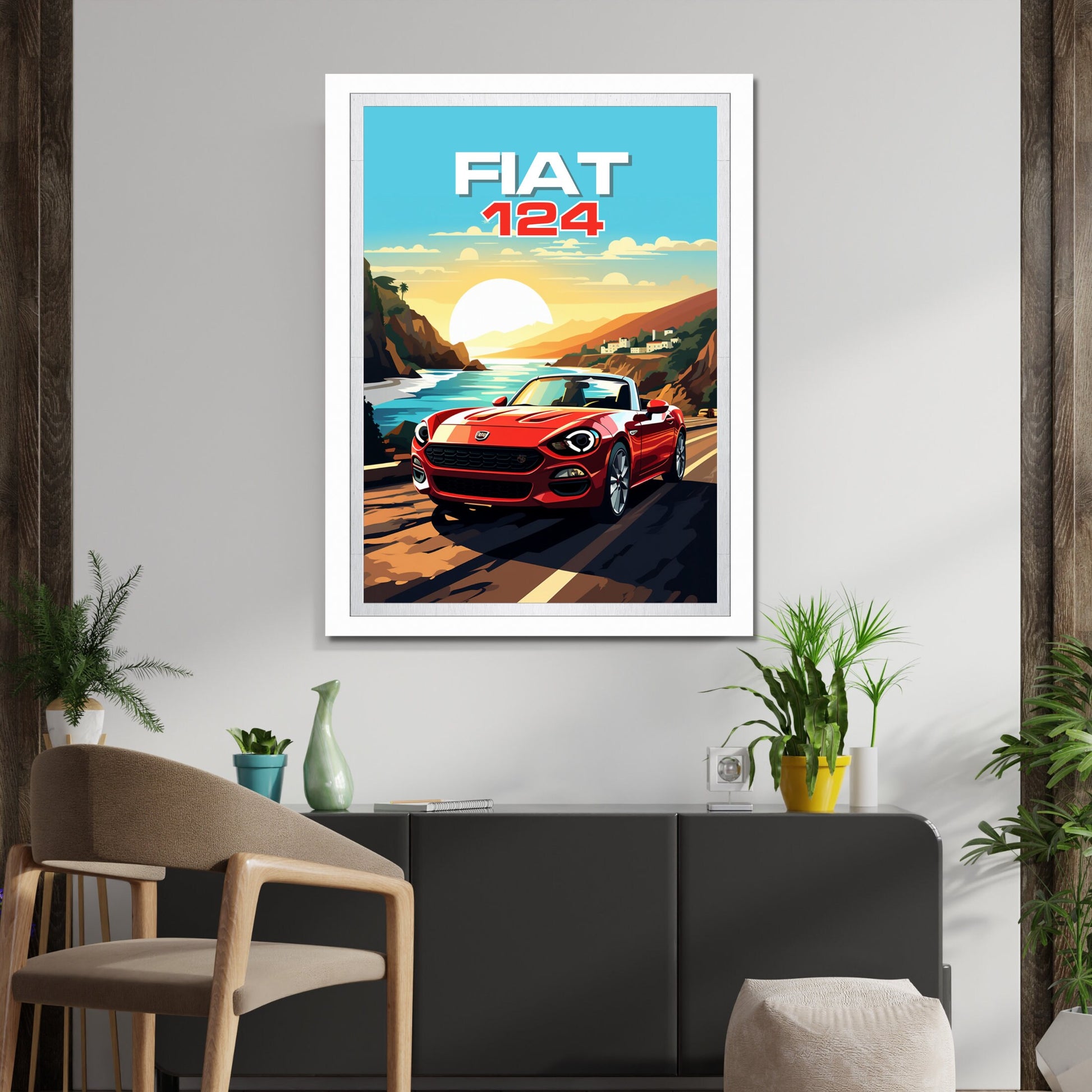 Fiat 124 Poster