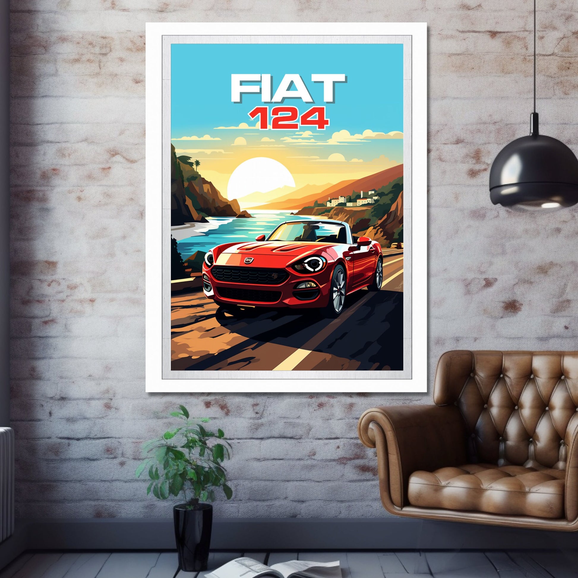 Fiat 124 Poster