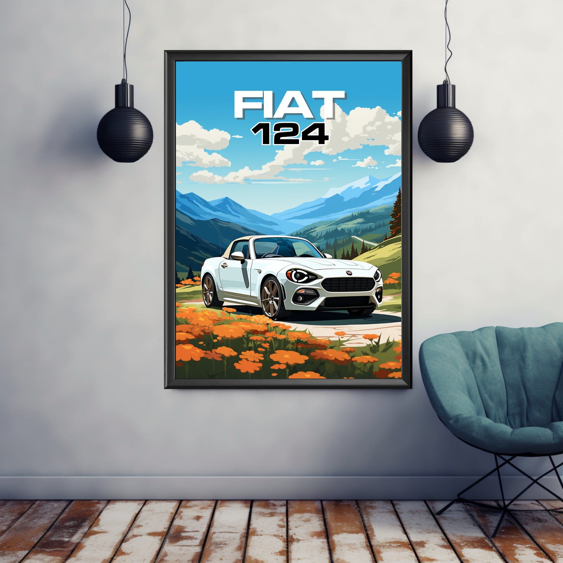 Fiat 124 Print