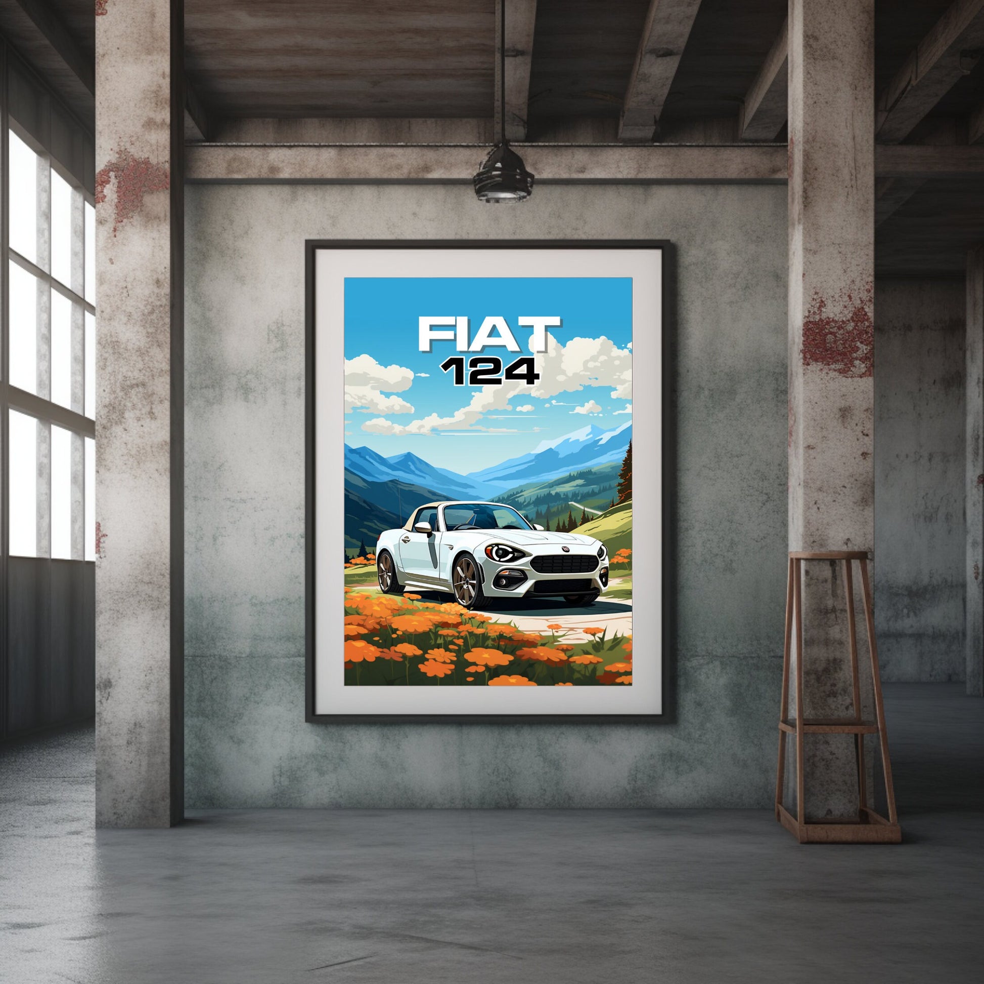 Fiat 124 Print