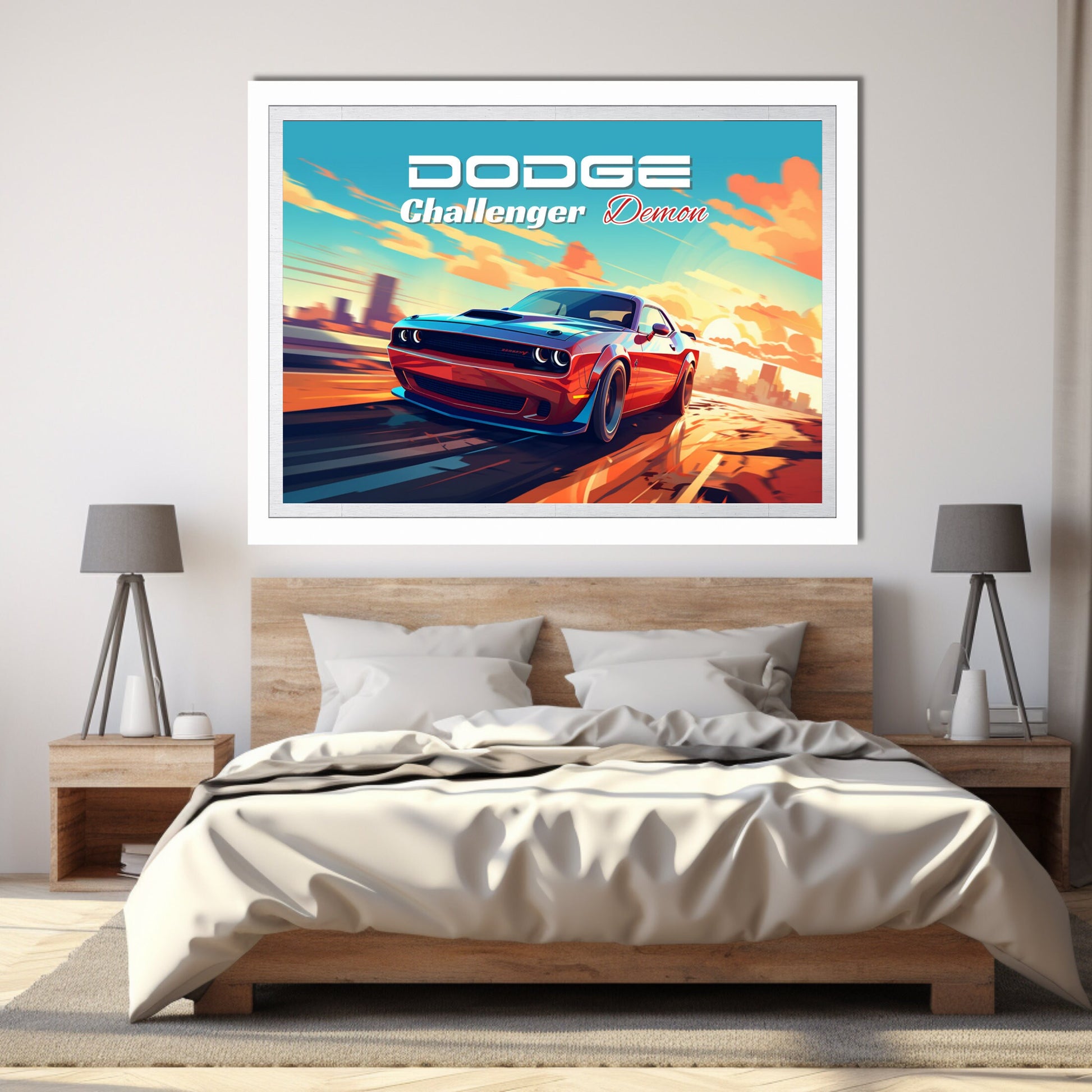 Dodge Challenger Demon Poster