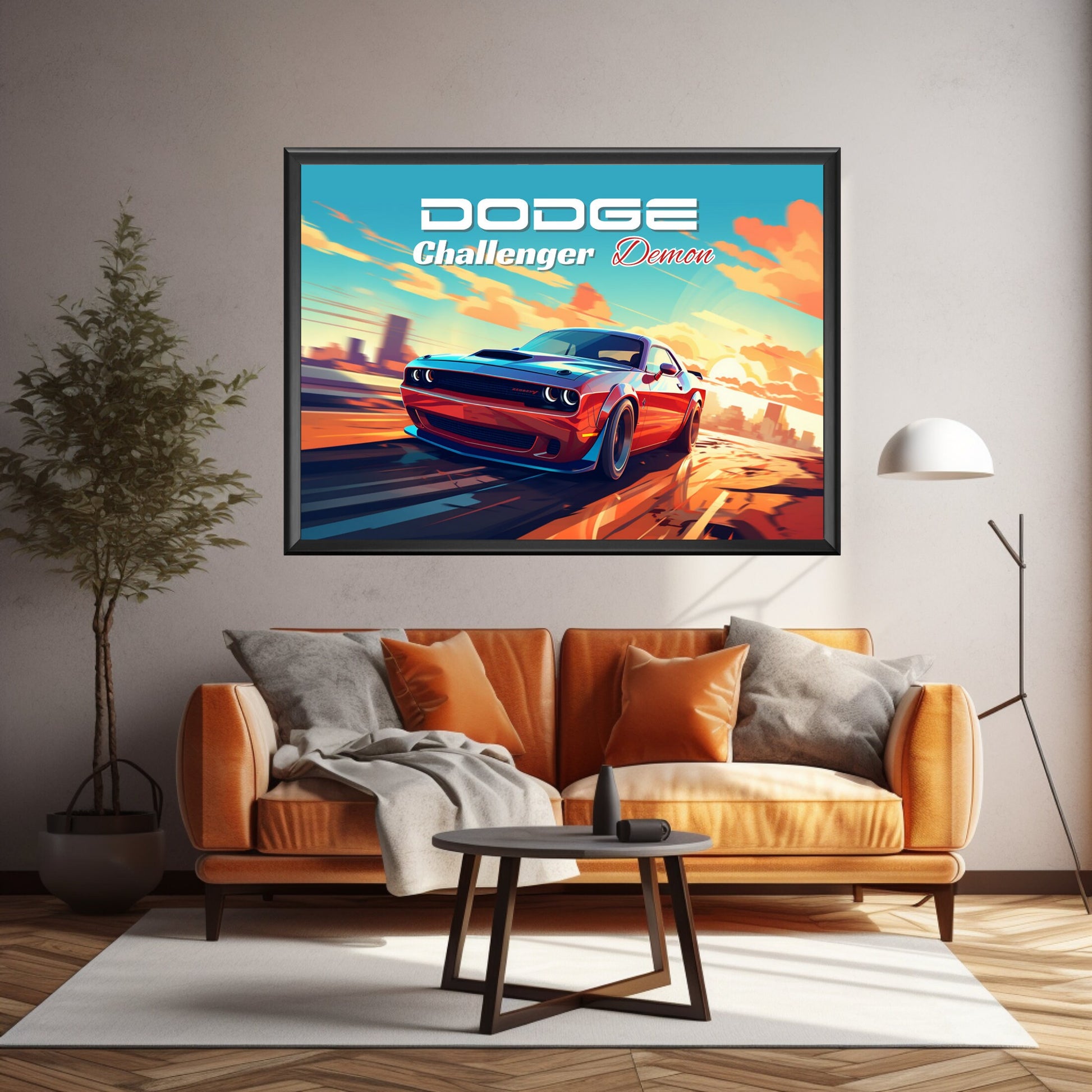 Dodge Challenger Demon Poster