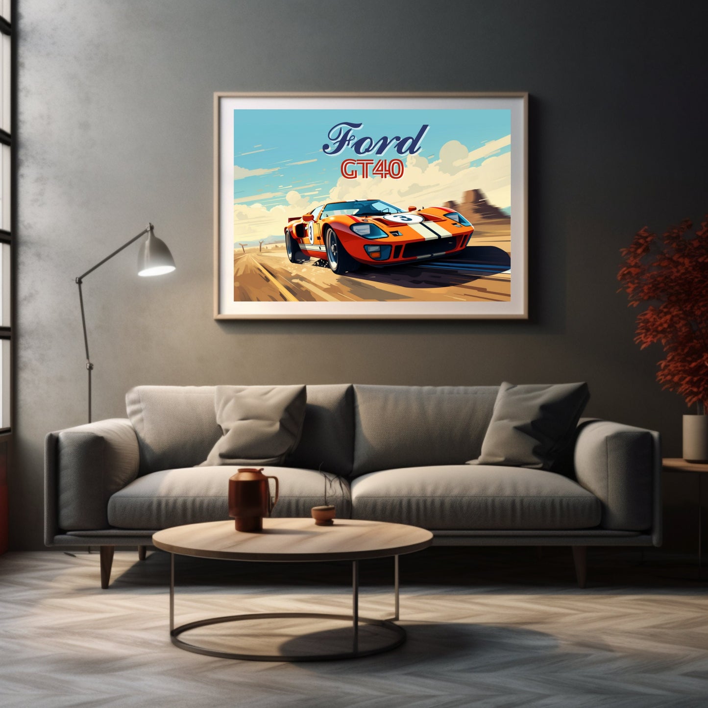 Ford GT40 Landscape Poster