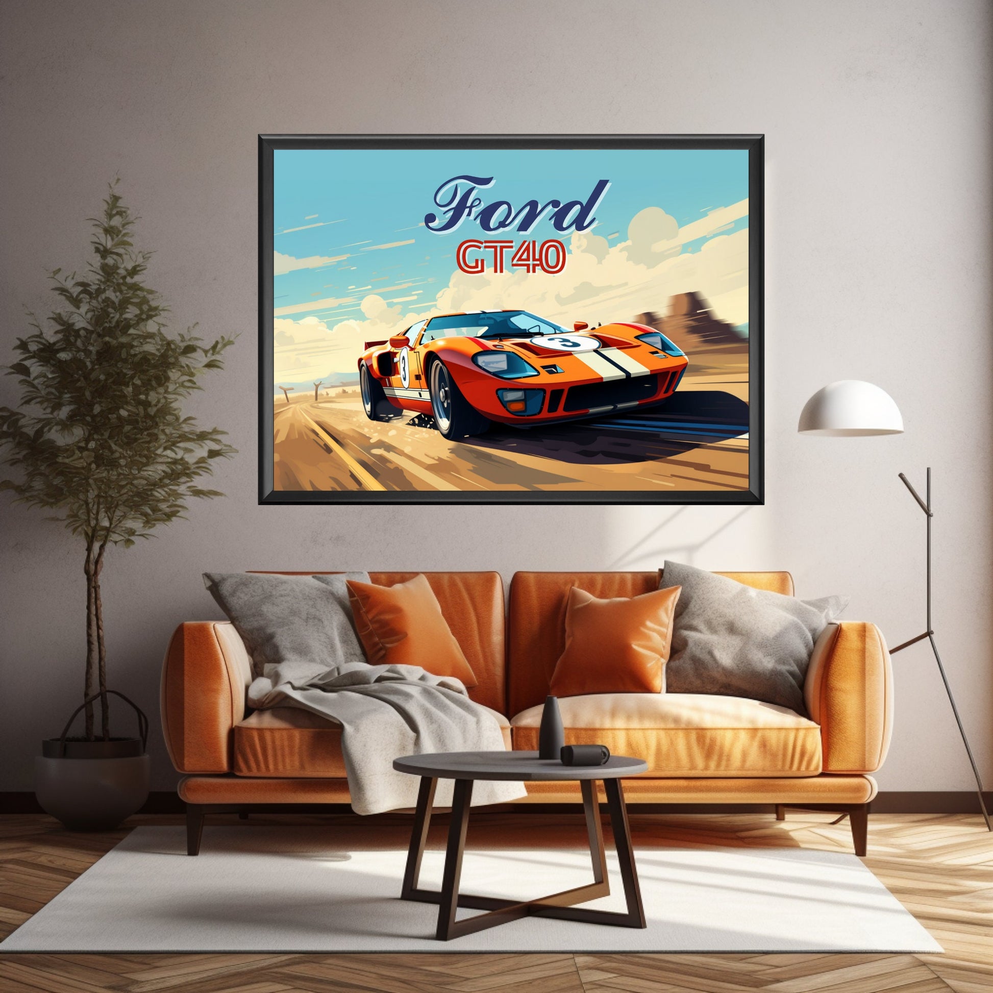 Ford GT40 Landscape Poster