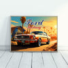 Ford Mustang Print, 1960s Car Print, Ford Mustang Poster, Car Art, Classic Car, Car Print, Car Poster, Muscle Car Print