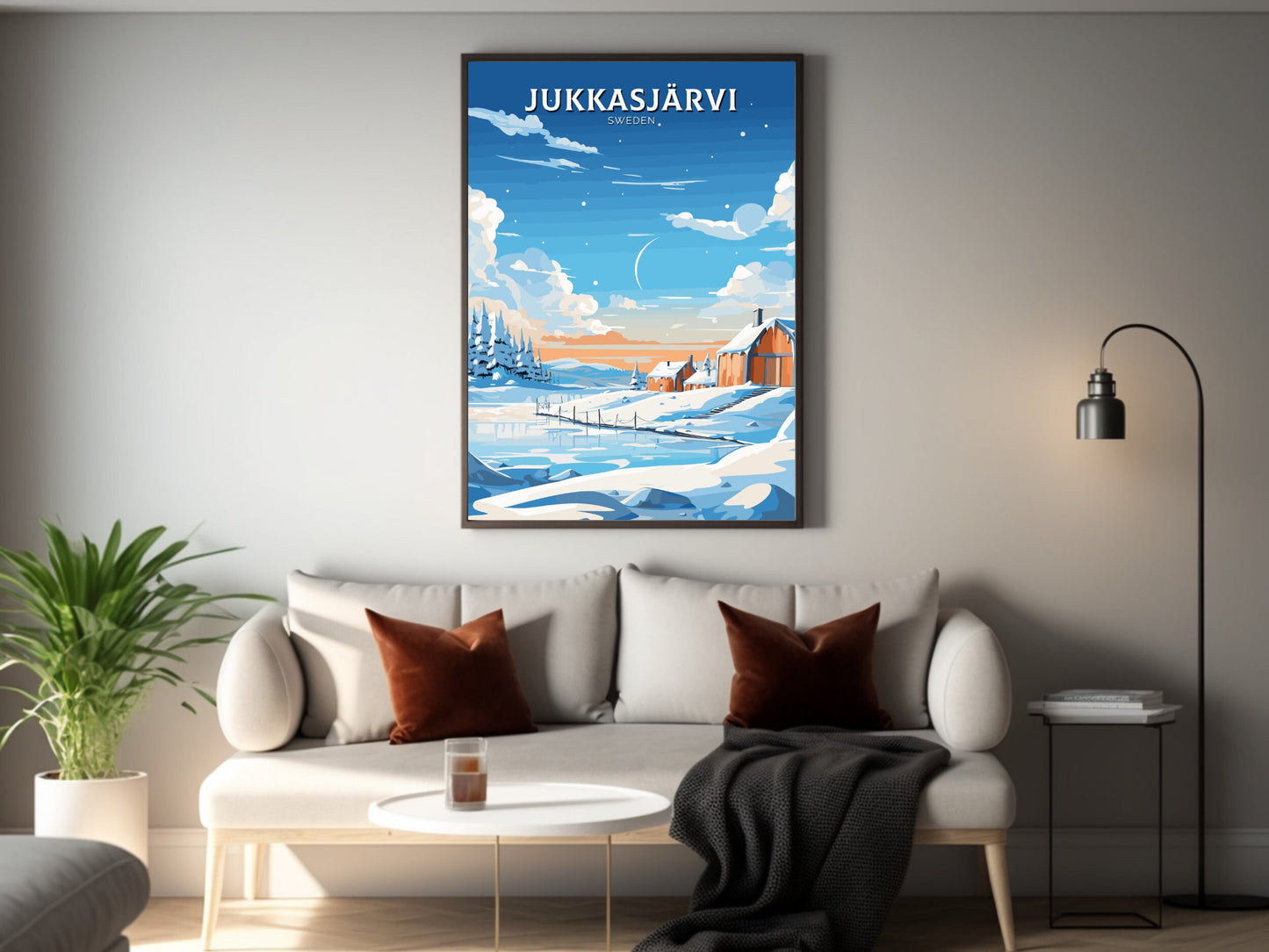 Jukkasjarvi Print | Jukkasjarvi Poster | Jukkasjarvi Wall Art | Sweeden Print | Sweeden Home Décor | Sweeden Art | Sweeden Poster | ID 715